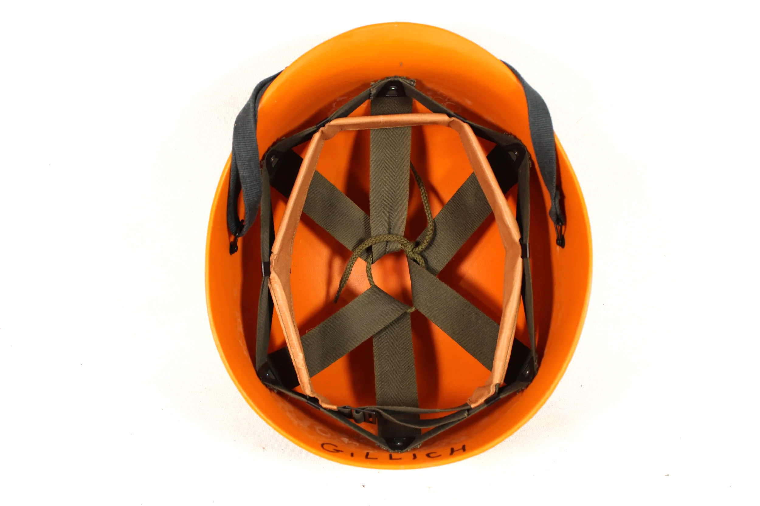 Austrian Orange Plastic M1 Helmet Liner