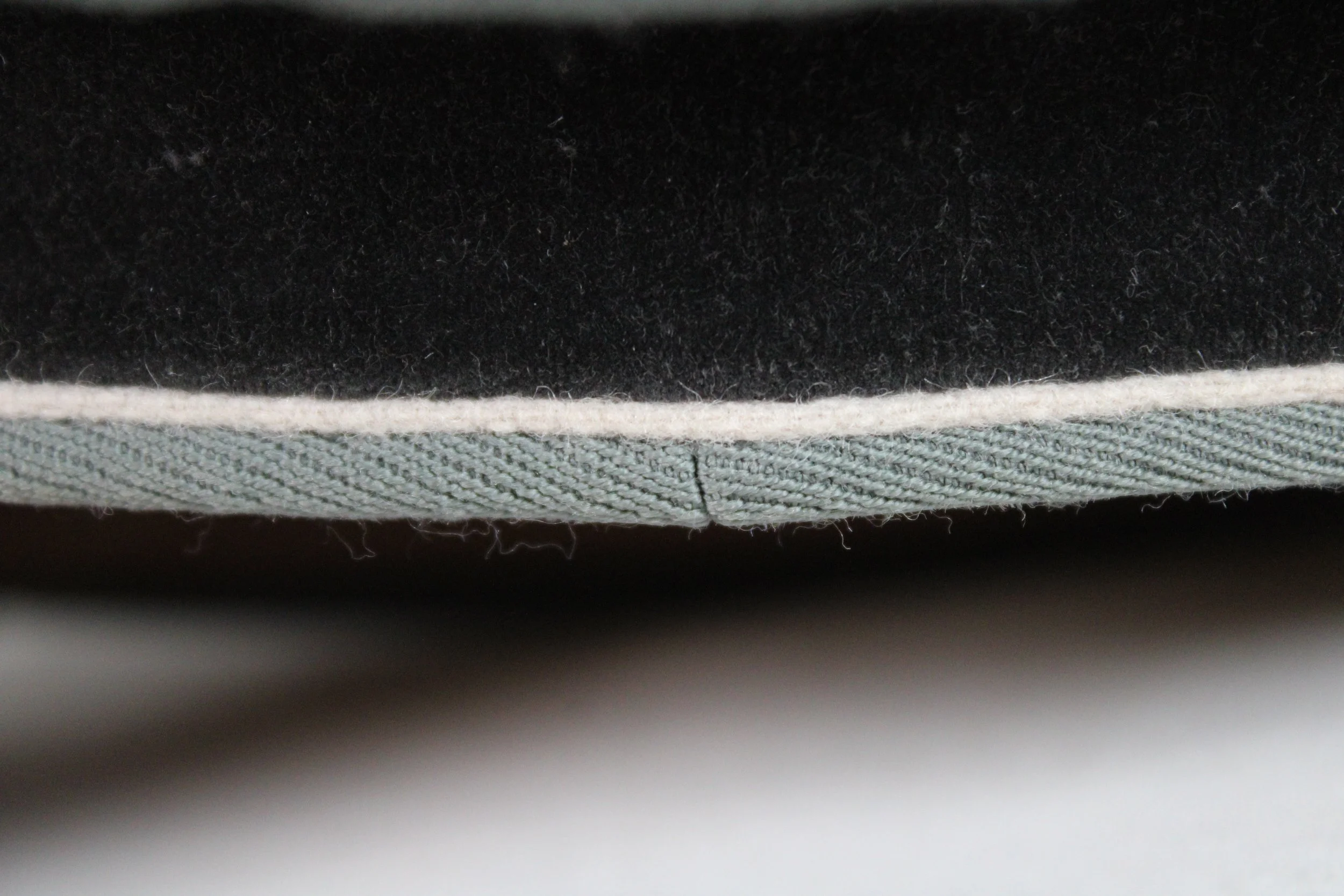 Waffen SS Old Janke Officer Crusher Visor Size 58