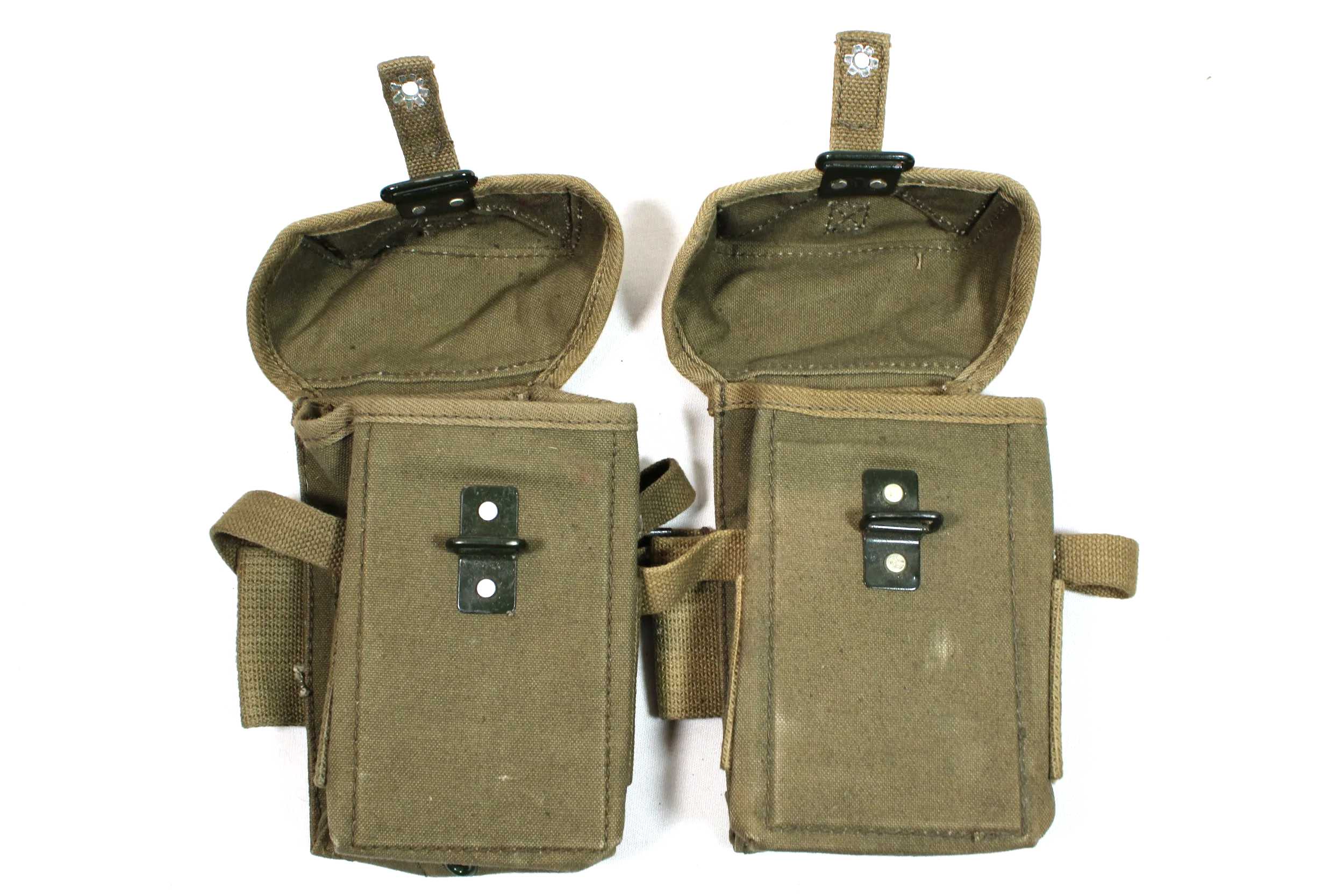 Vietnam War Chinese Made M56 M14 / M16 Ammo Pouches