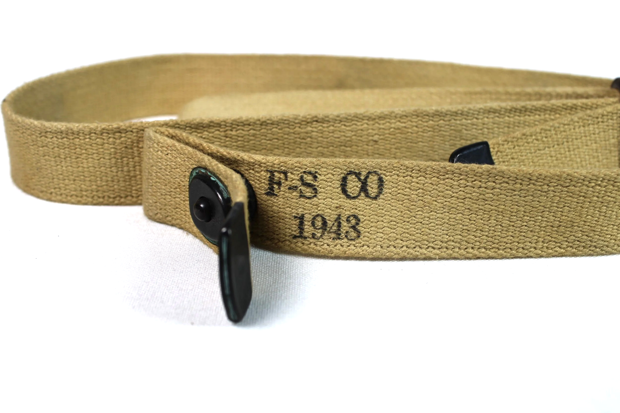 WW2 M1 Carbine Khaki Web Sling F-S Co 1943 Deadstock! WWII