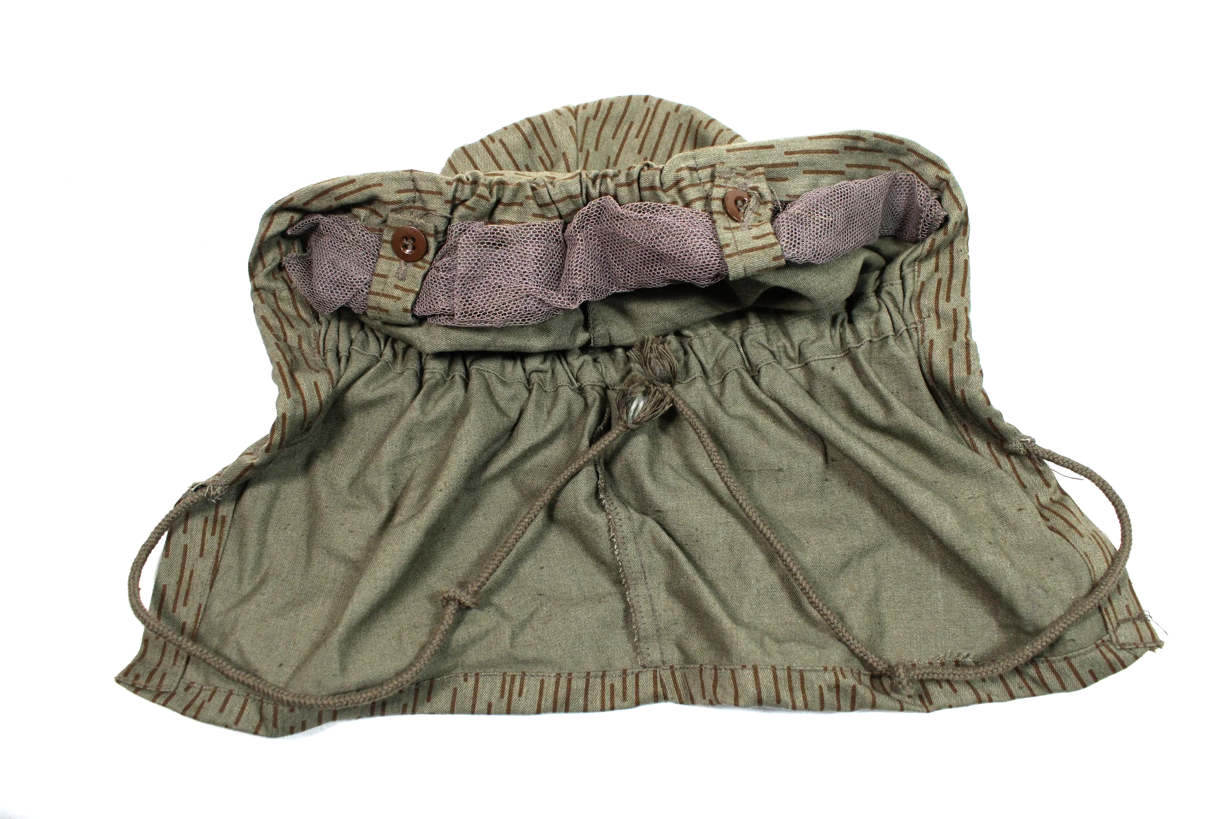 NVA East German Rain Helmet Cover Hood + Veil mosquito net