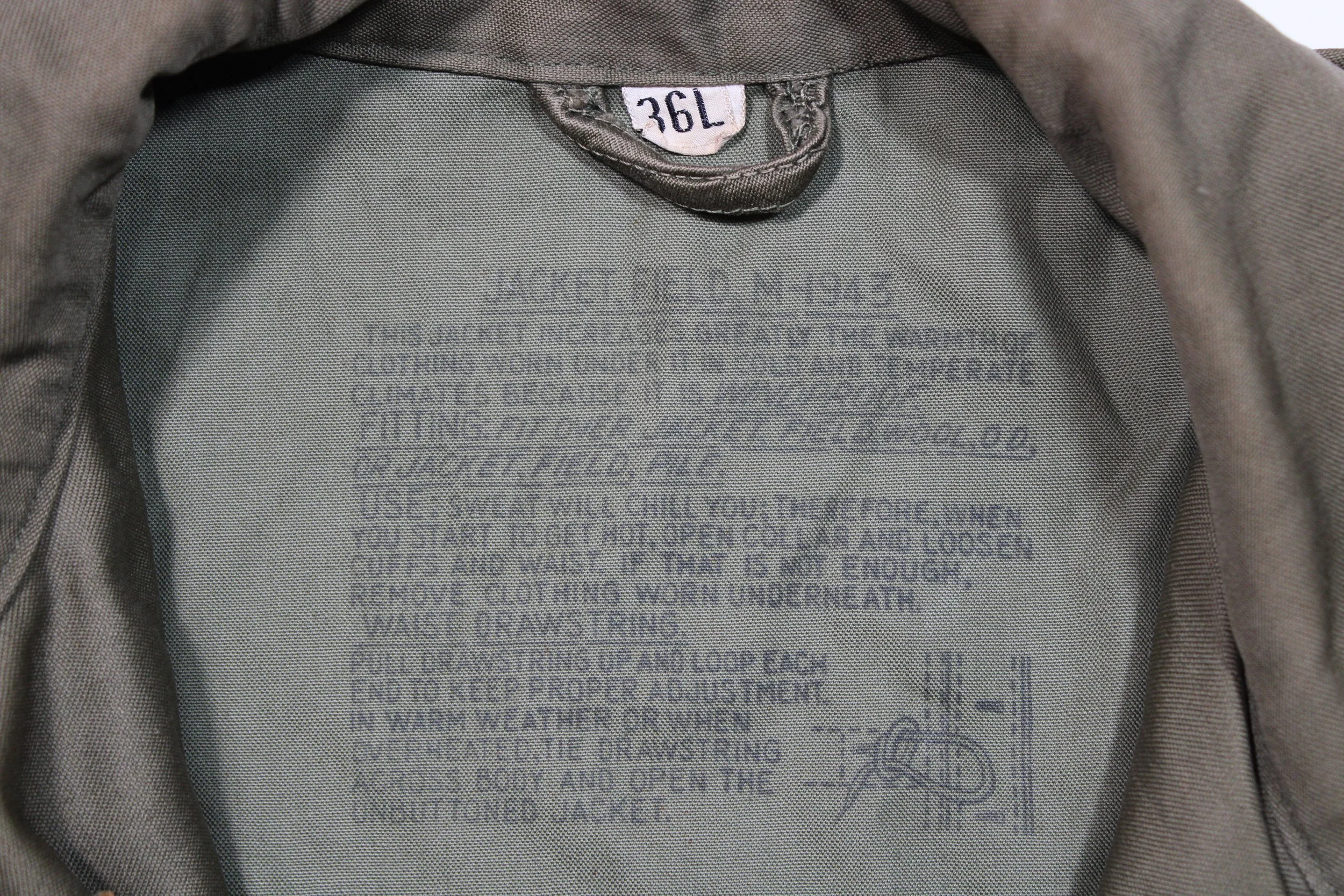 WW2 US M43 M-1943 Field Jacket 36L Deadstock