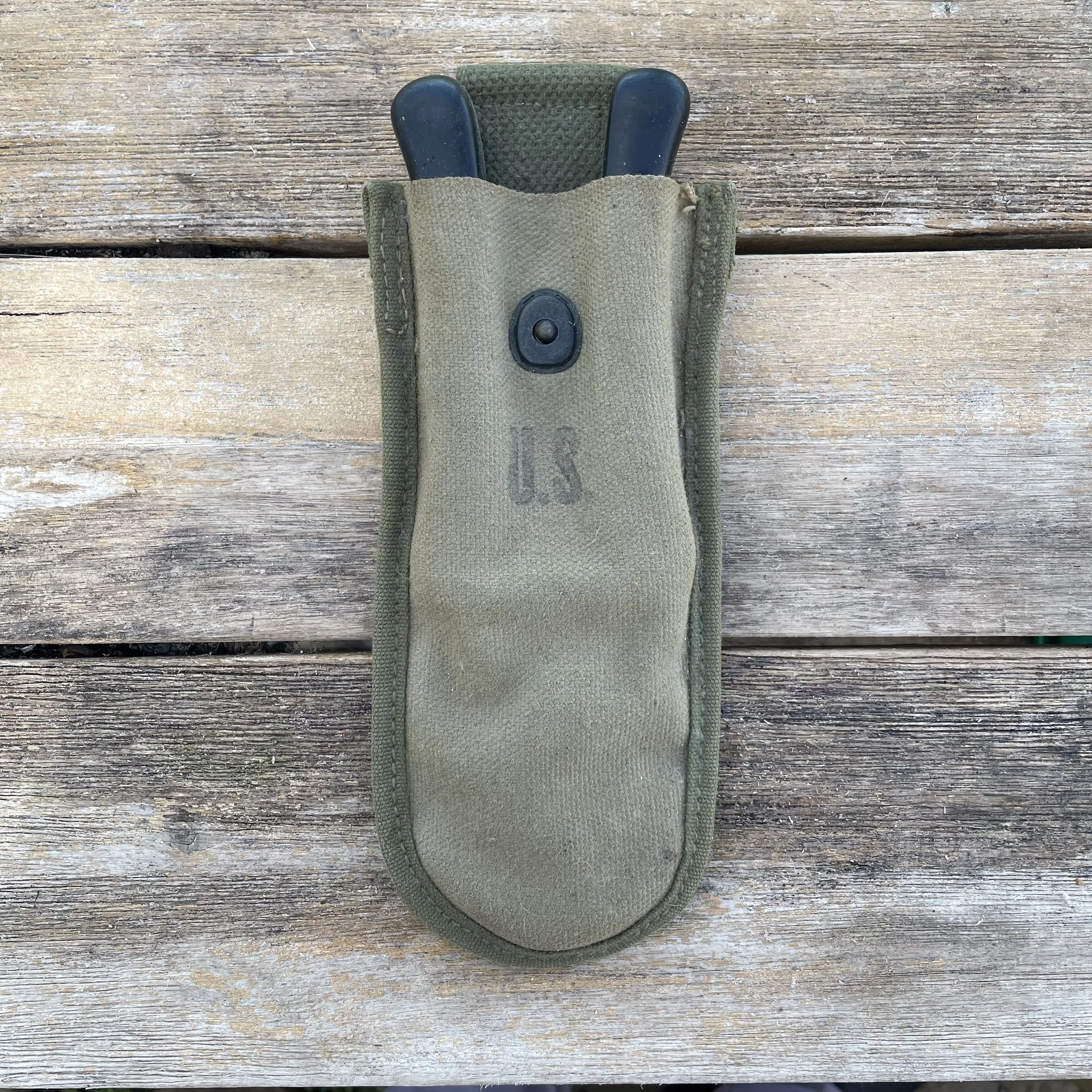 US WW2 M1938 Wire Cutters 1945 HKP Mfg w/ Pouch 1944 original