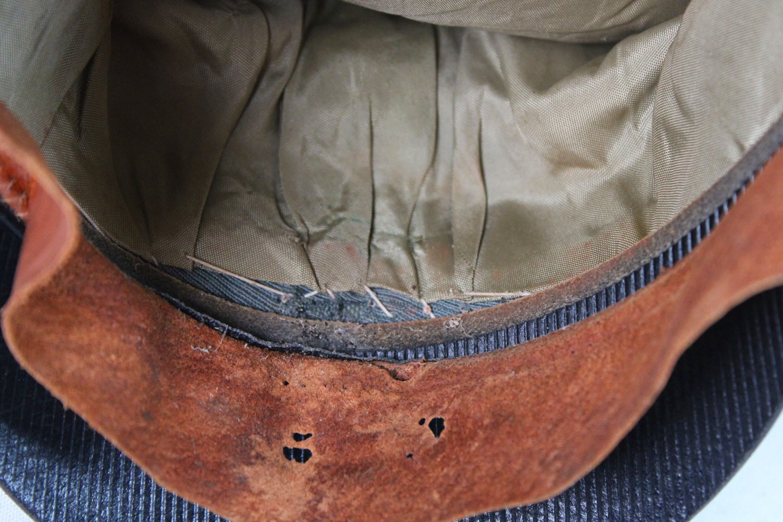 Waffen SS Old Janke Officer Crusher Visor Size 58