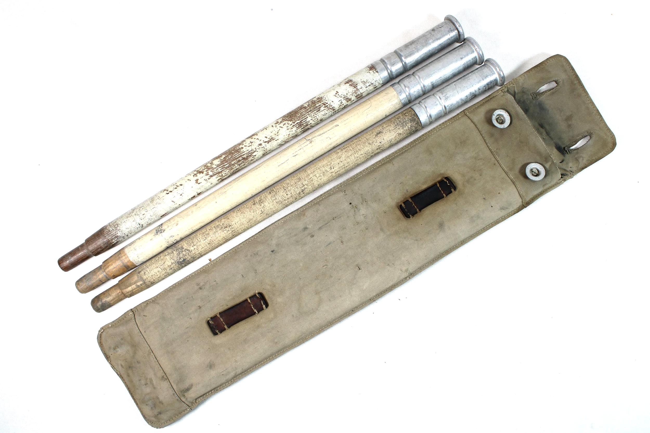 WWII Swiss Army  Zelbahn Tent Pole Set