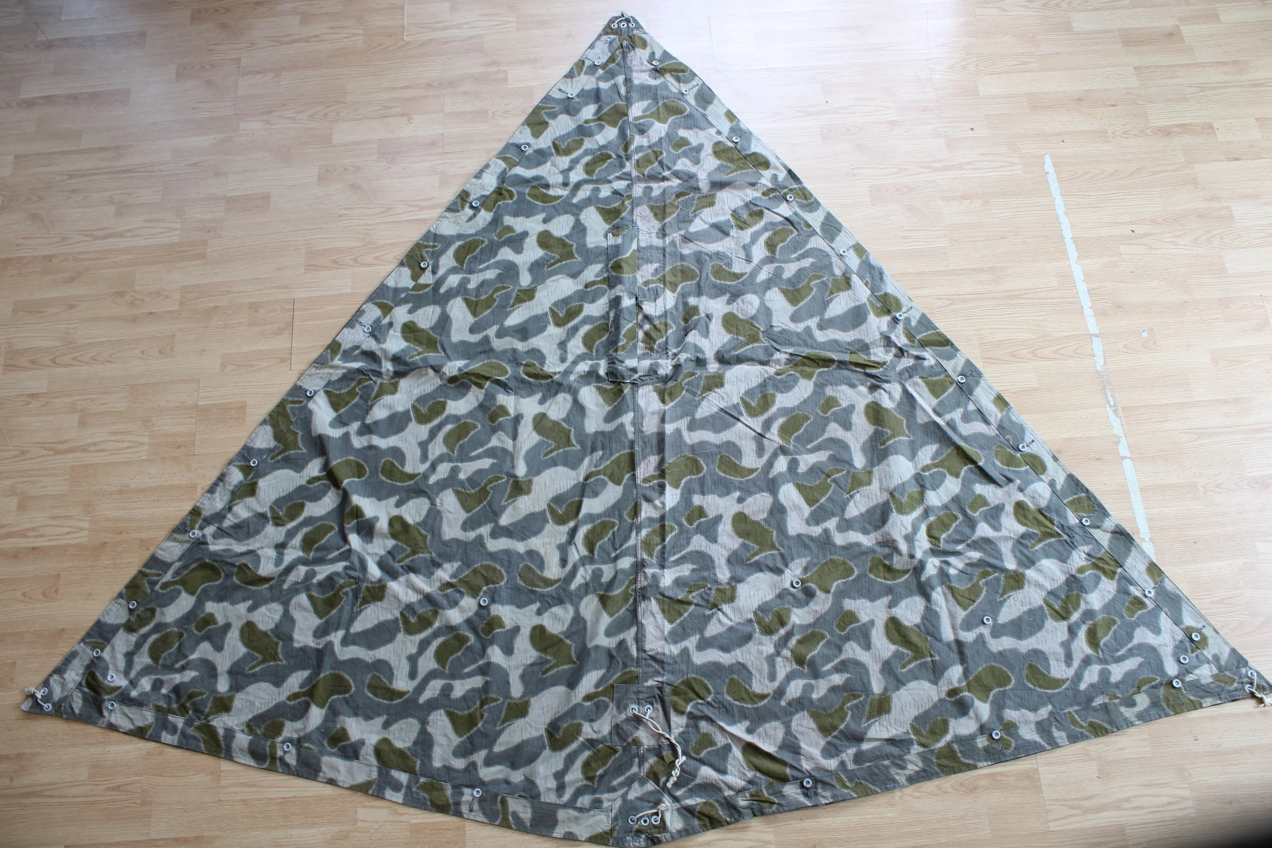 Austrian Army Zeltbahn/Poncho/Shelter Quarter Reversible KAZ 57 Splinter / Peadot / Steintarn Zeltbahn