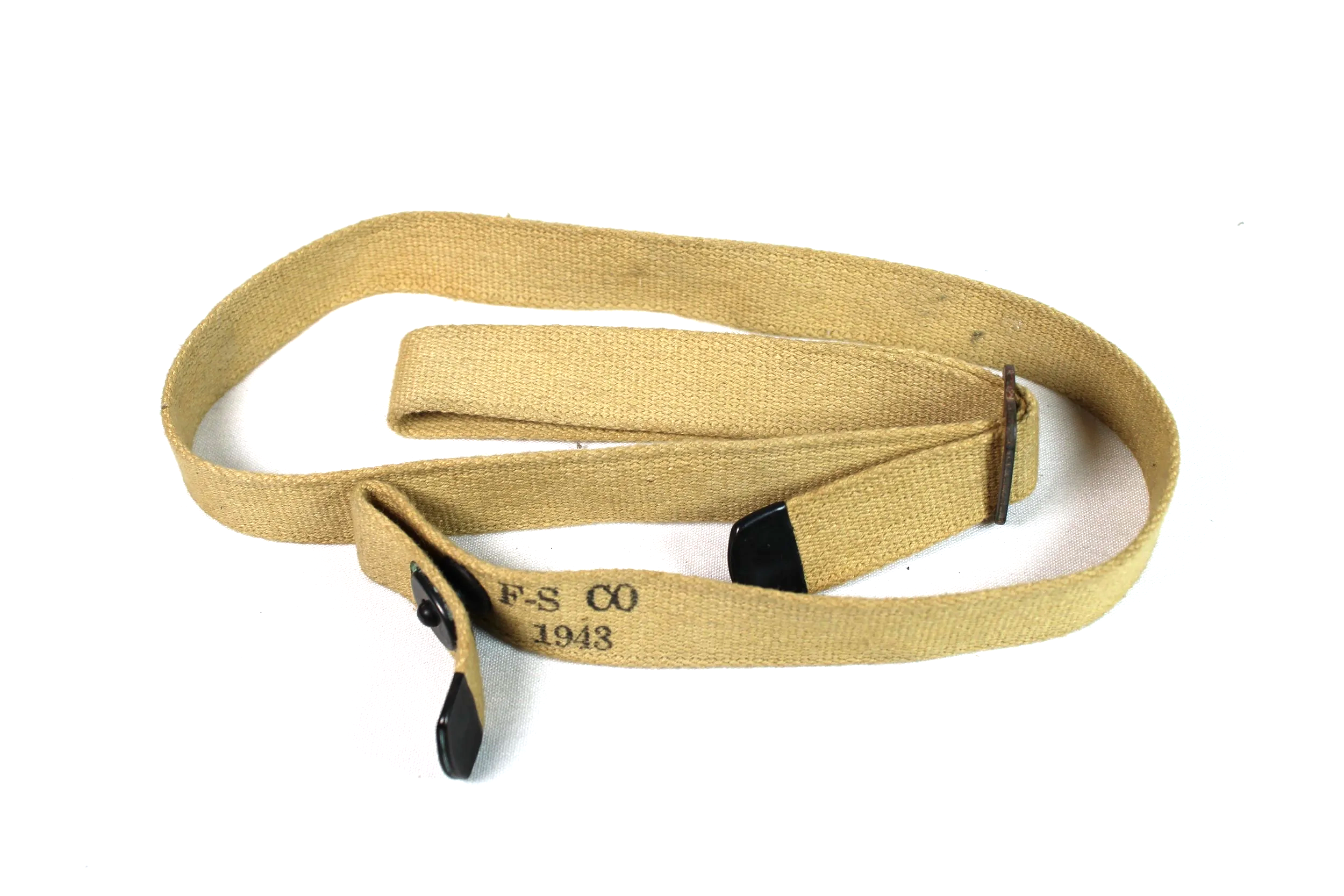 WW2 M1 Carbine Khaki Web Sling F-S Co 1943 Deadstock! WWII