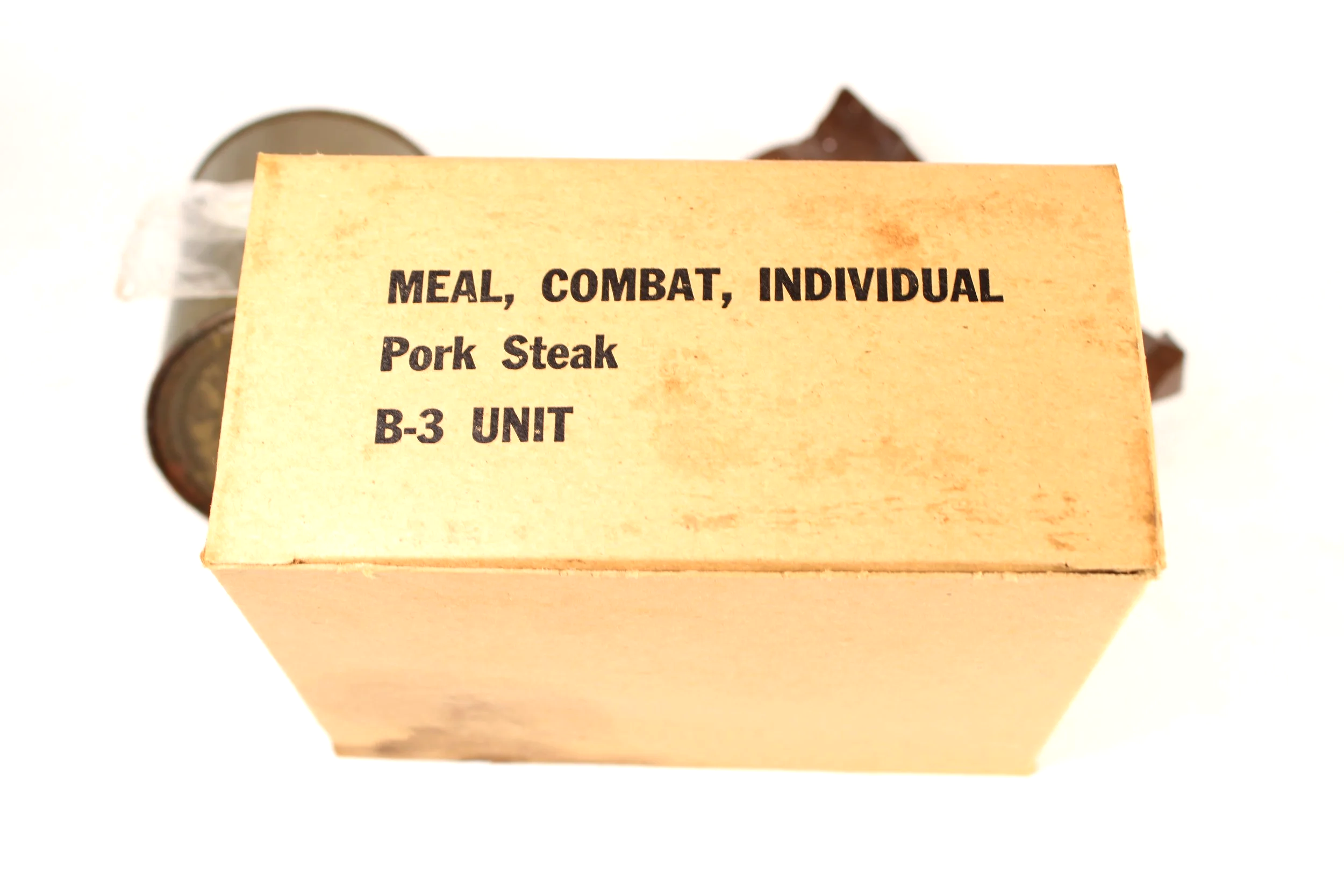 Vietnam War Original 1965 C-Ration B-3 Unit With Rare Accessory Packet
