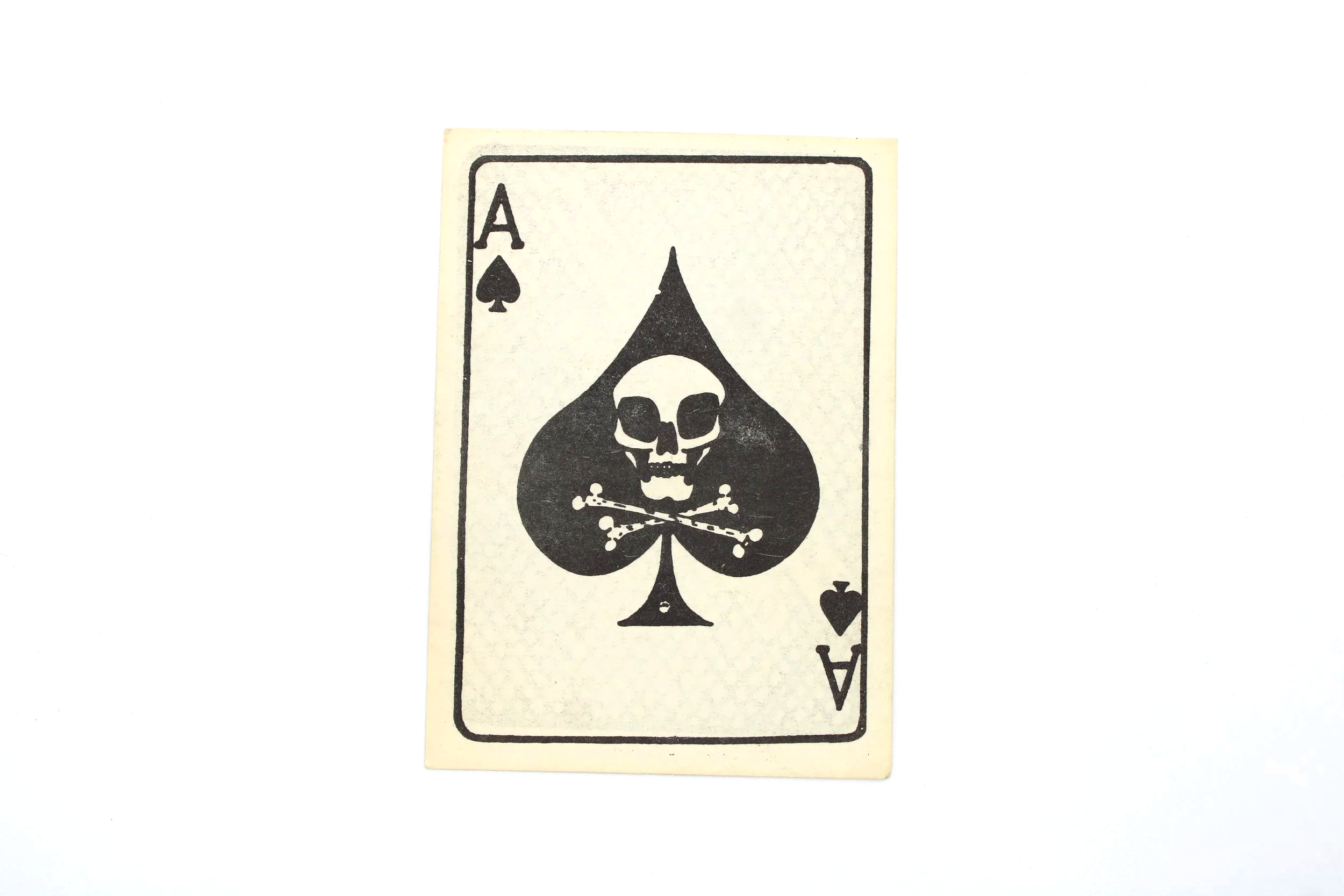 Vietnam War Original "DEATH CARD" Ace Of Spades