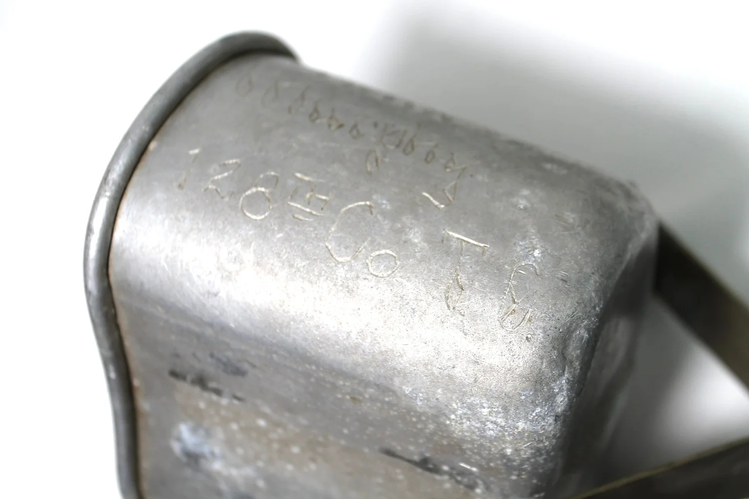 WW1/WW2 M1910 Canteen Cup NAMED with Art-High Quality Militaria 