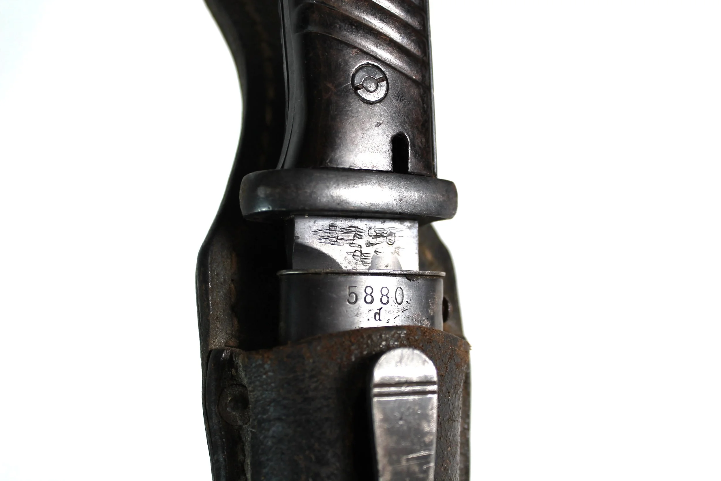 WW2 German Original K98 Bayonet and Frog