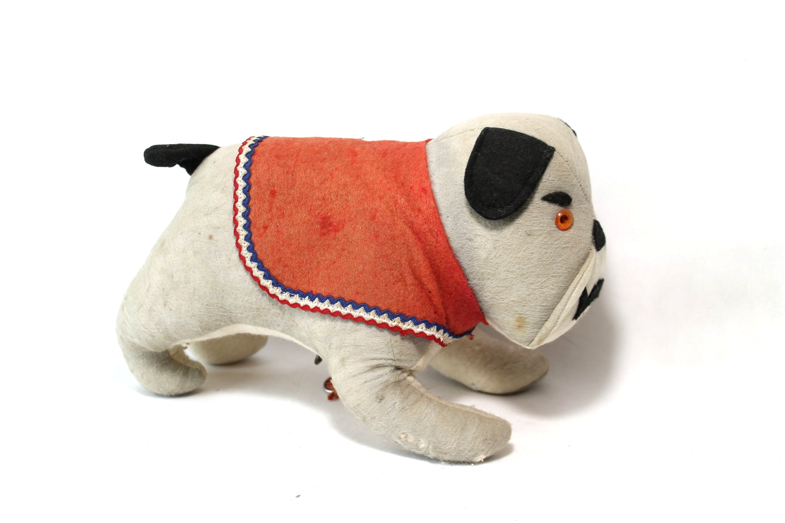 US Marine Corps Stuffed Bull Dog with Musicwork Music Box