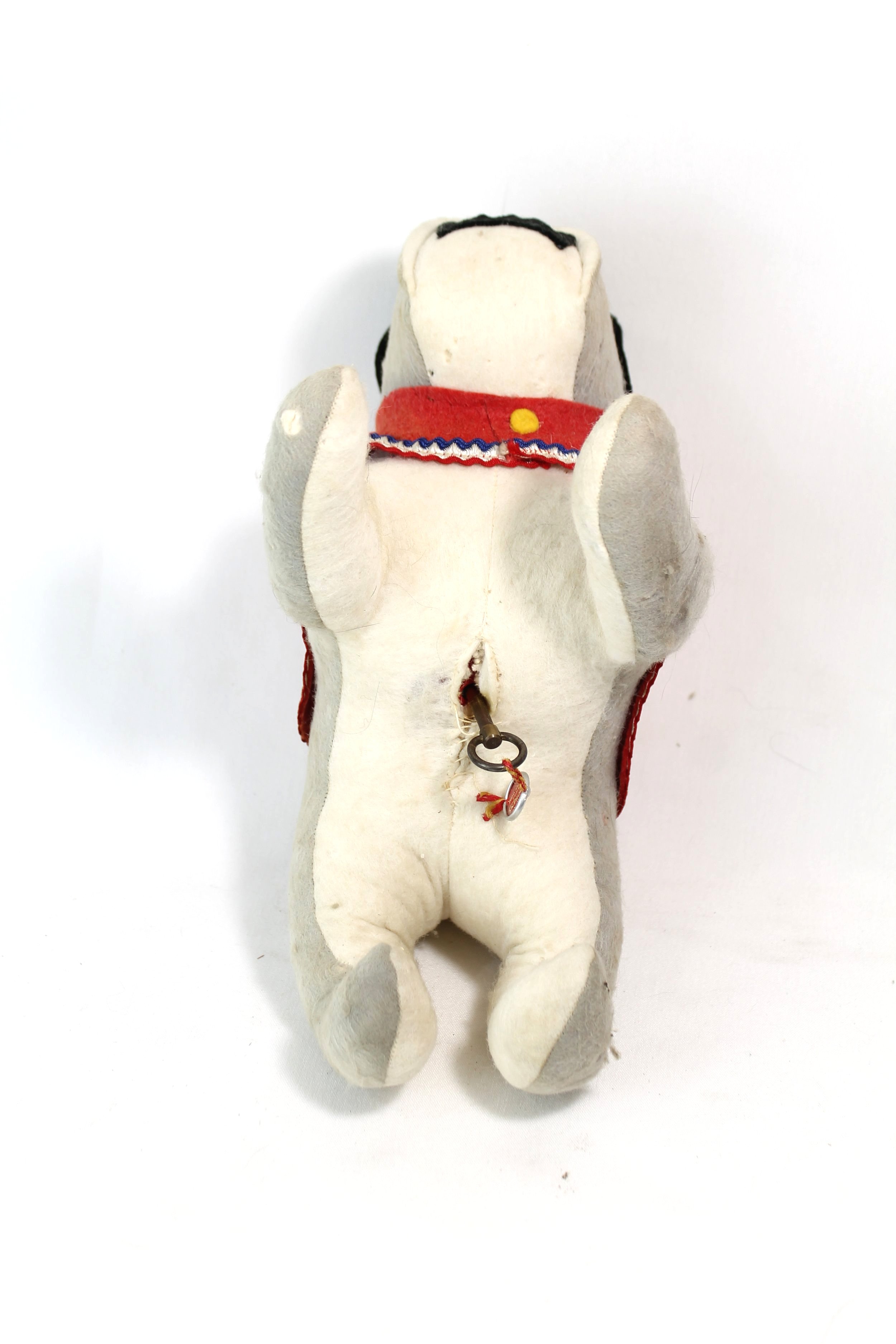 US Marine Corps Stuffed Bull Dog with Musicwork Music Box