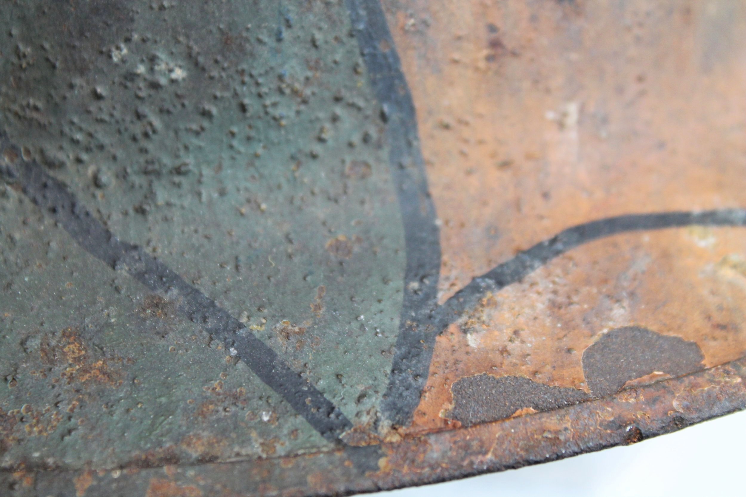 WW1 US Original Camouflage British Made Brodie Helmet