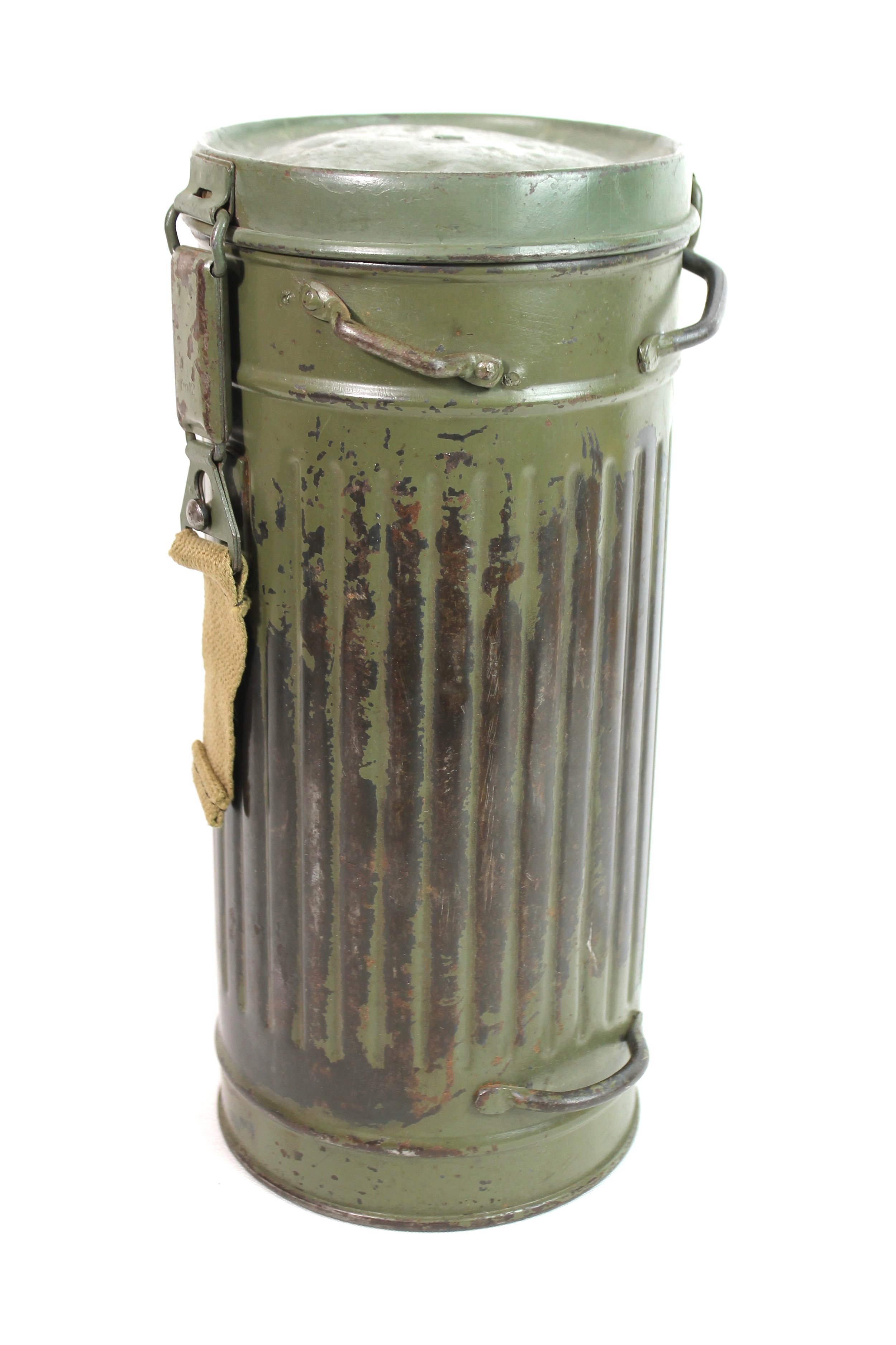 Original WWII German (D) Gas Mask Canister