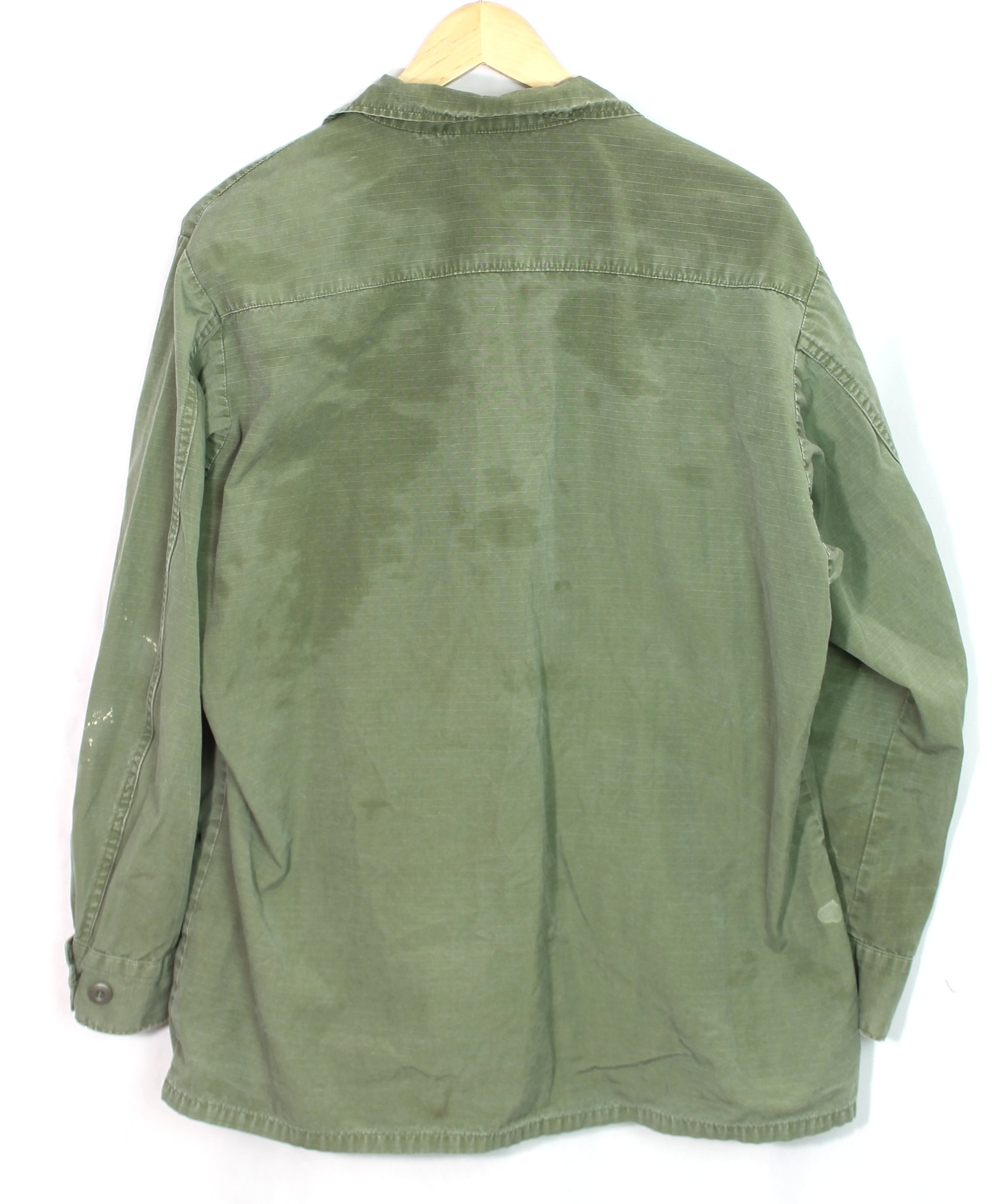 Vietnam War Original Large 1969 Jungle Jacket Slant Pocket Fatigue