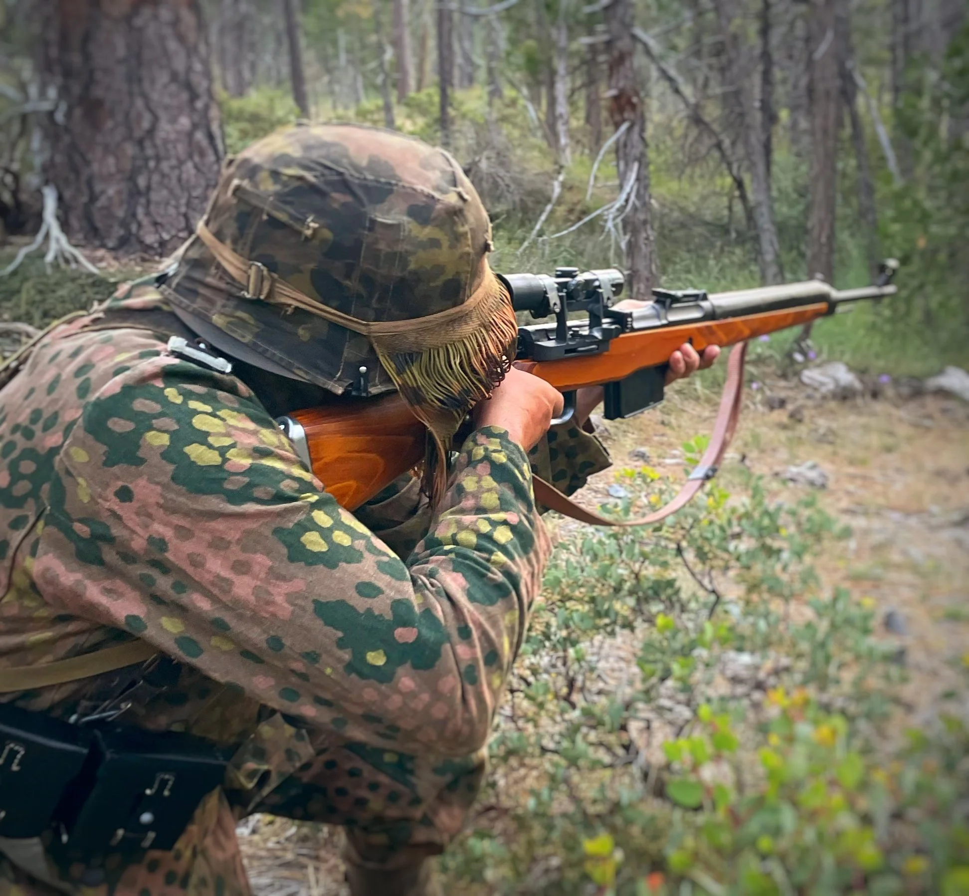Reproduction WW2 German Waffen SS (Aged) Camouflage Sniper / MG Face ...
