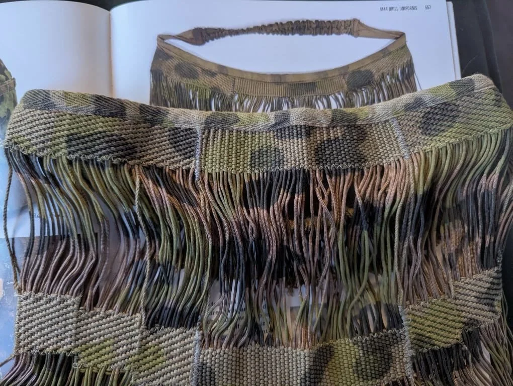 (Improved) Waffen SS Camouflage Sniper / MG Face Veil M38 Type 1 Reproduction WW2 German