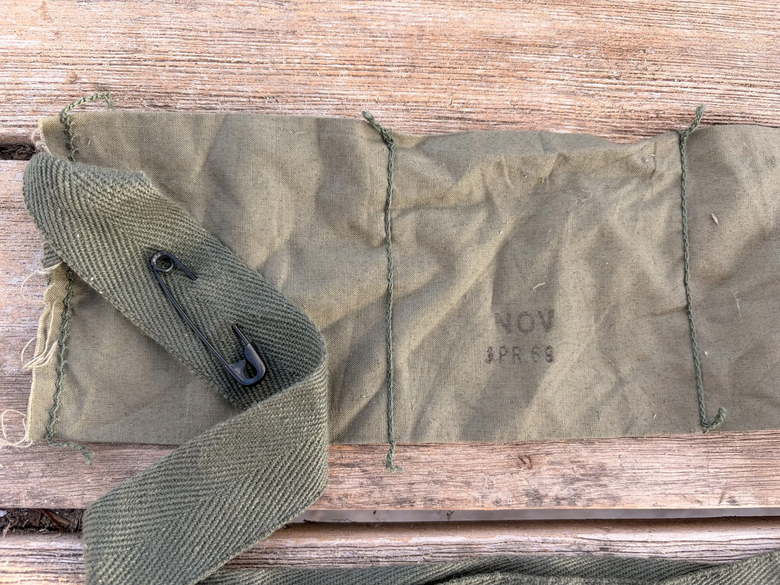 Vietnam War 1969 5.56MM Bandolier W/ Safety Pin