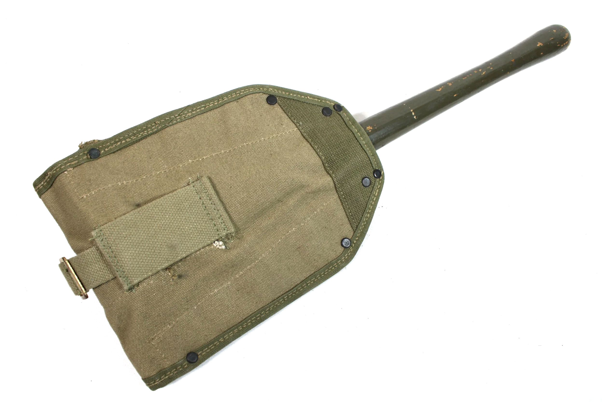 WW2 US made British Pattern 37 webbing Entrenching Tool Cover and Shovel 1942
