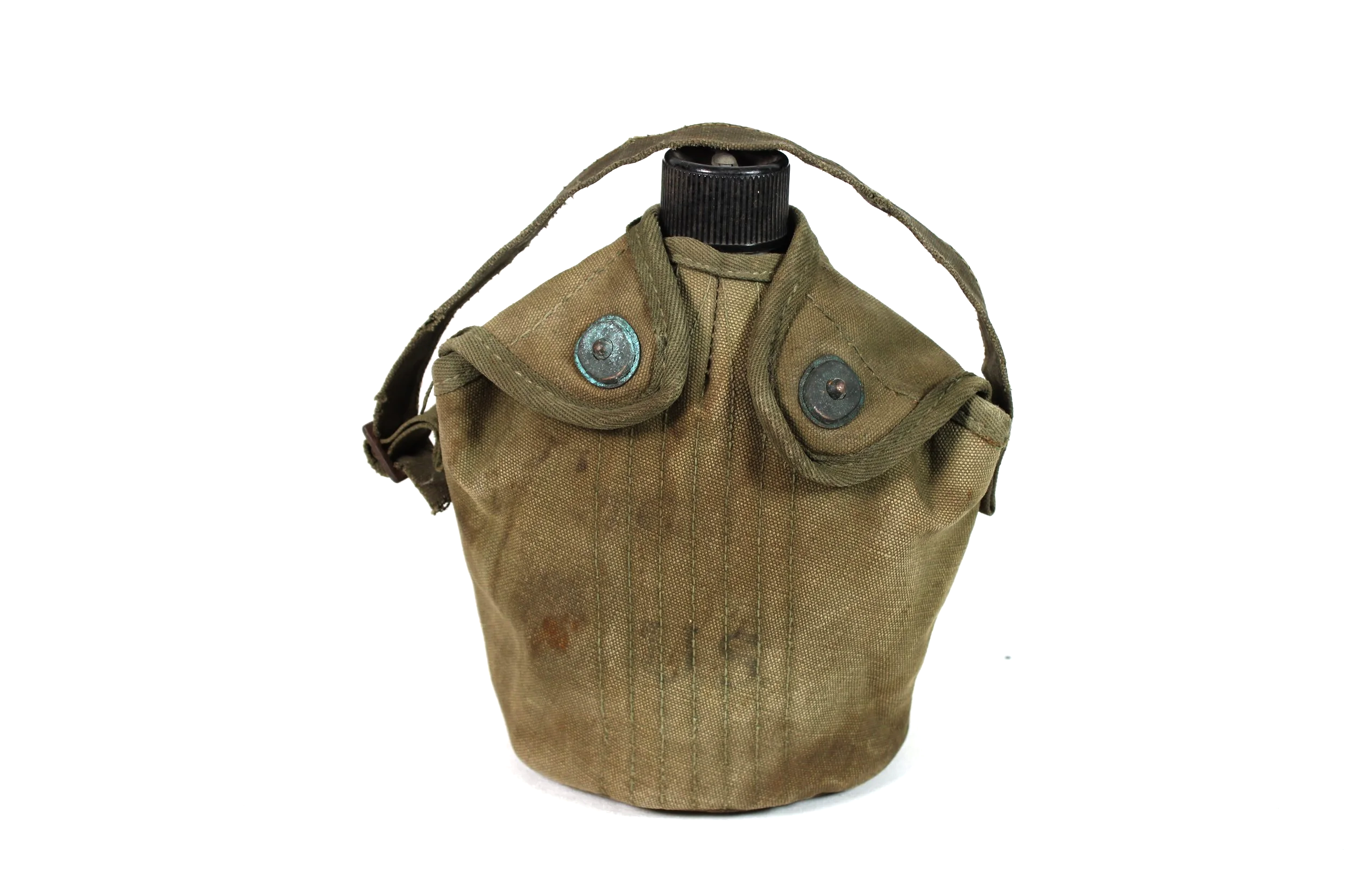 WW2 US 1945 Canteen Set W/ Custom Strap