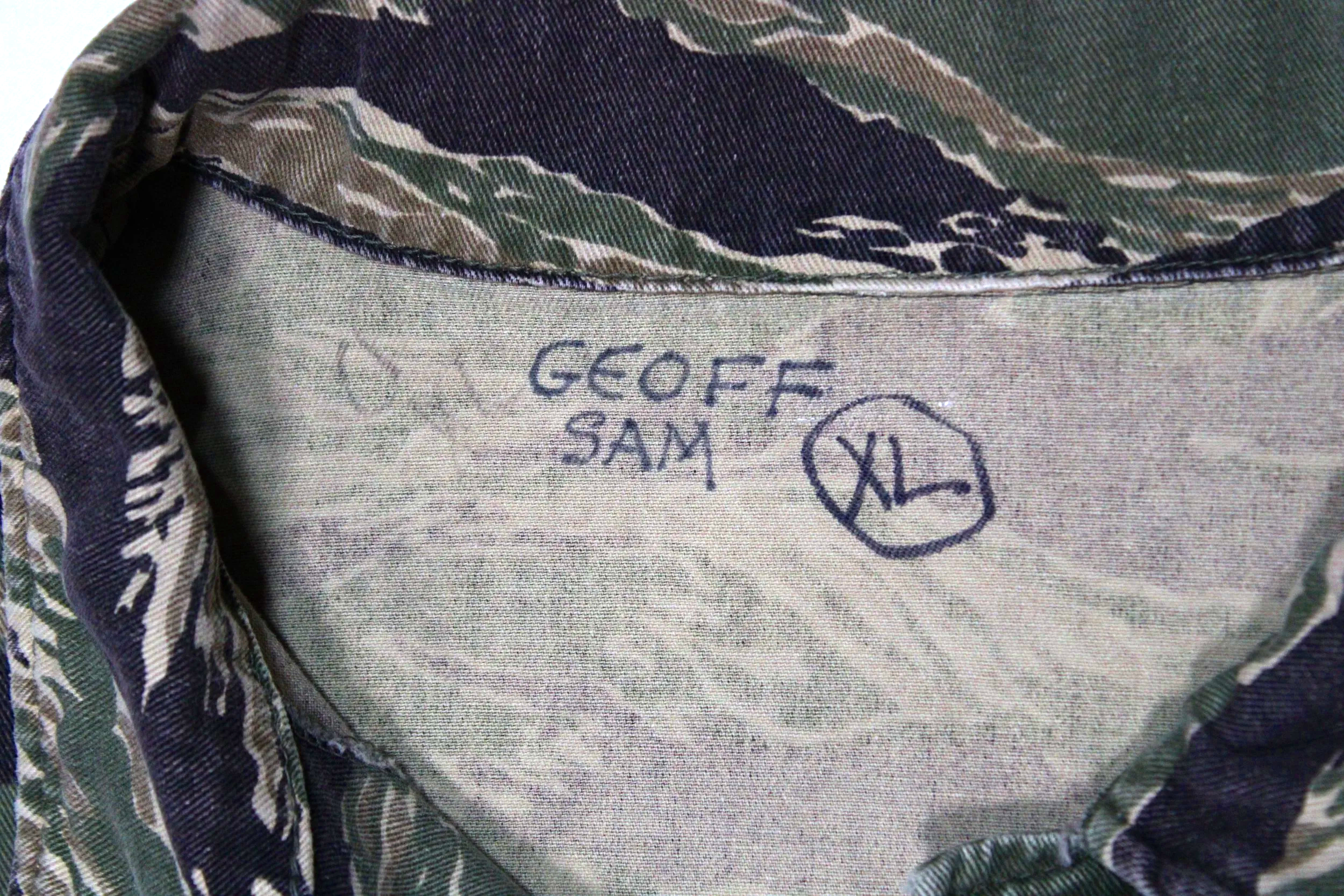 Vintage Tiger Stripe Jacket Vietnam War Reproduction "John Wayne Dense"