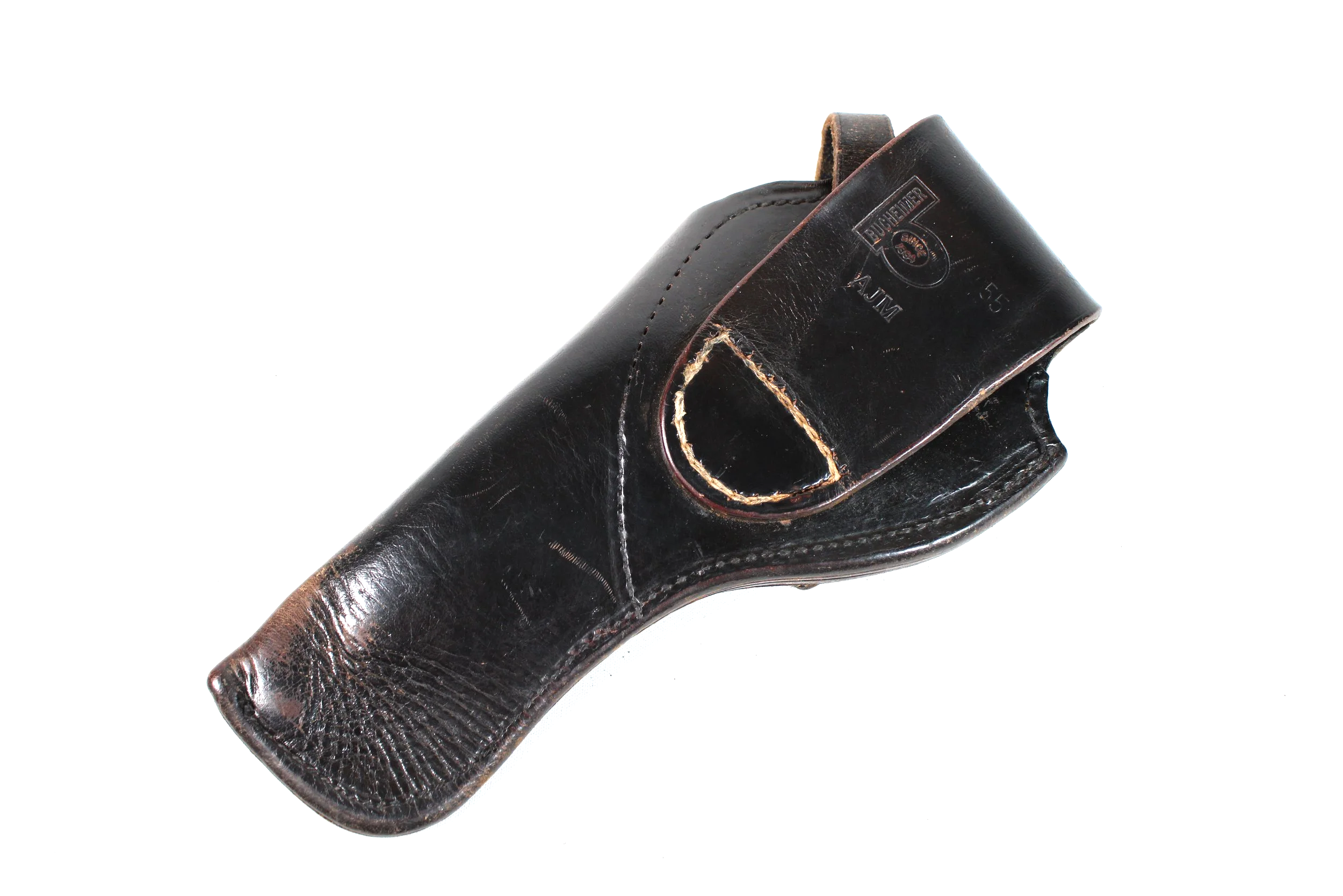 Vintage Bucheimer AJM Black Leather 1911 "Perfect Fit" Holster