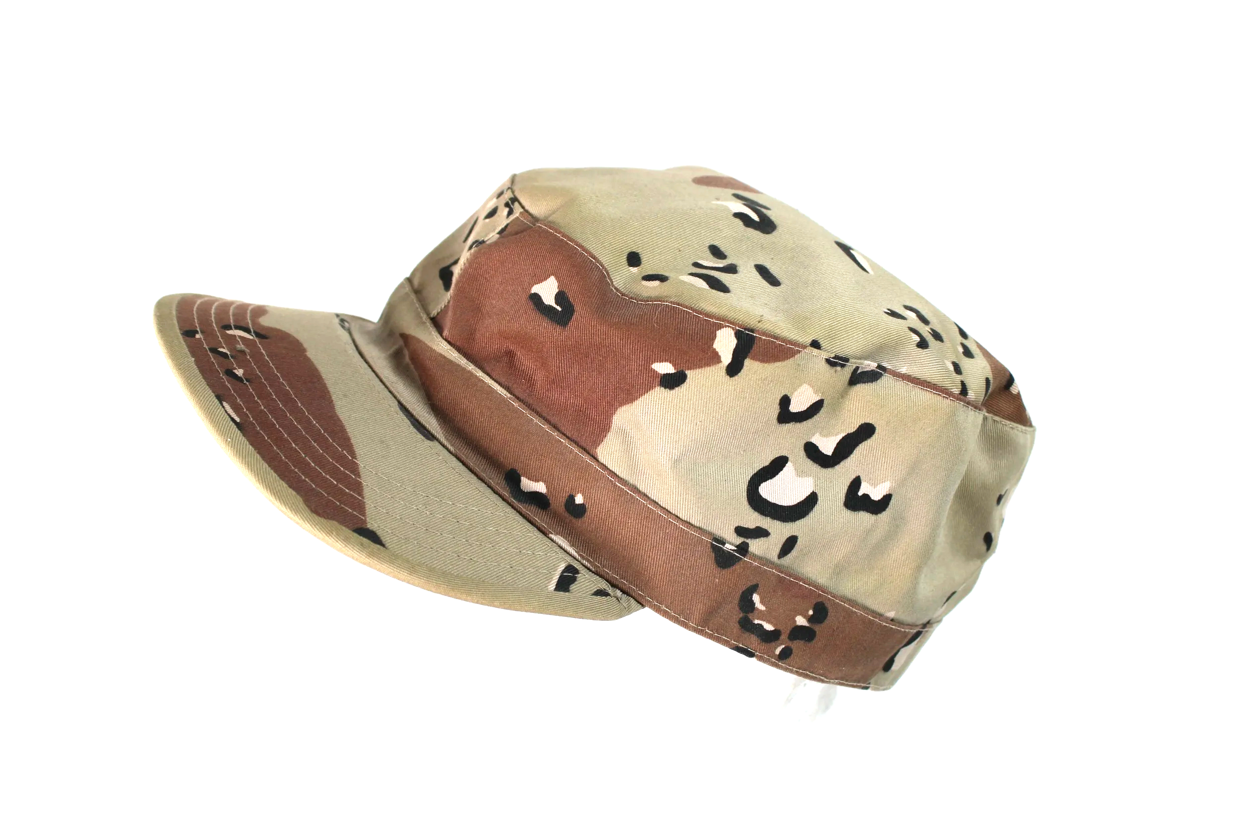 US Military Issue Cap Desert Storm Chocolate Chip Camouflage Hat Size 7 3/4