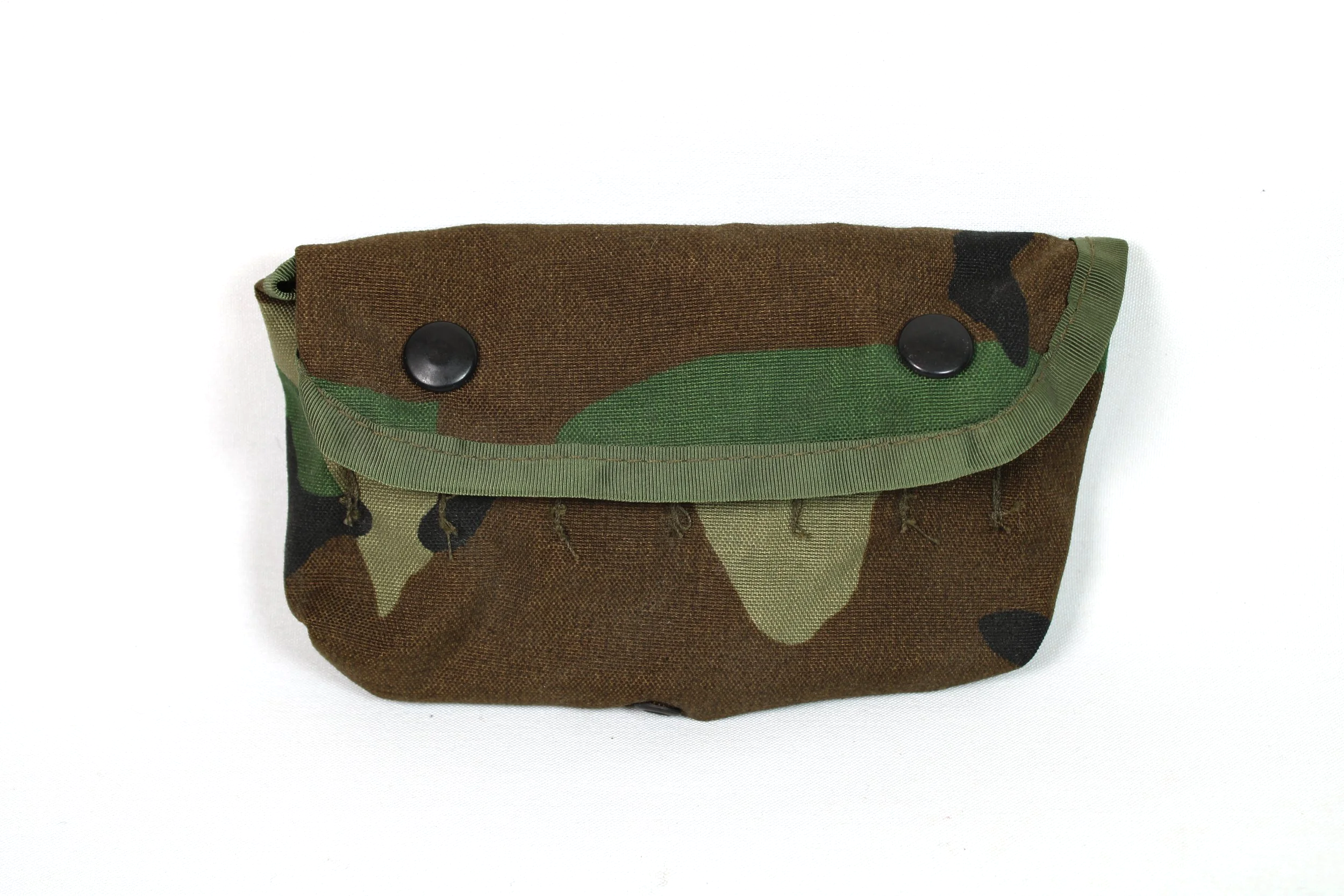 US Military Woodland Camo Shotgun Shell Pouch
