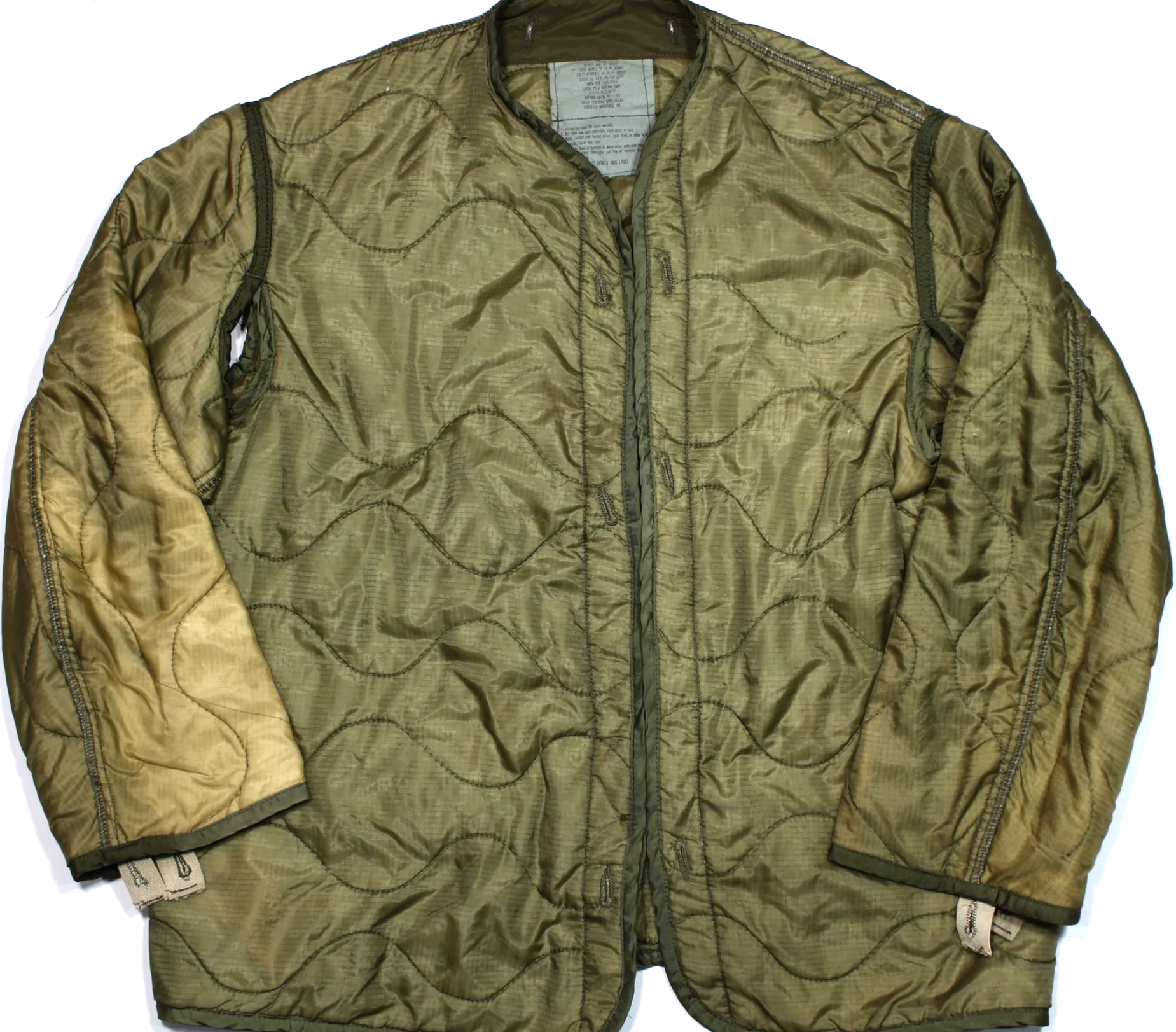 M65 M-1965 Quilted Nylon Field Jacket Liner Medium 1983