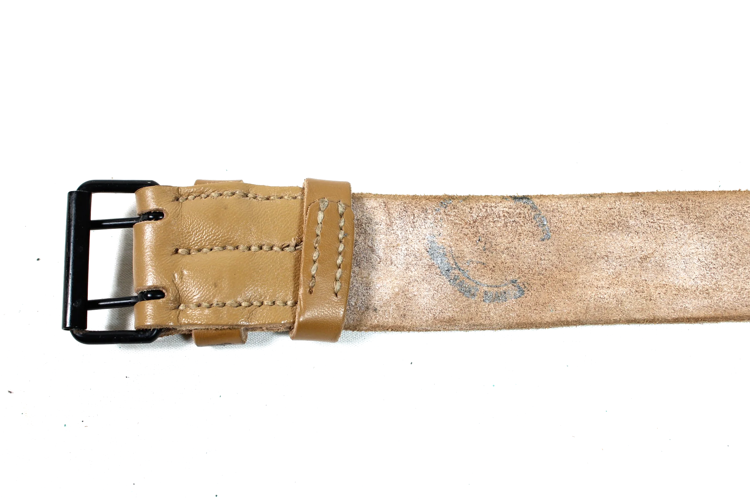 French Post WW2 Leather Claw Belt Fits All