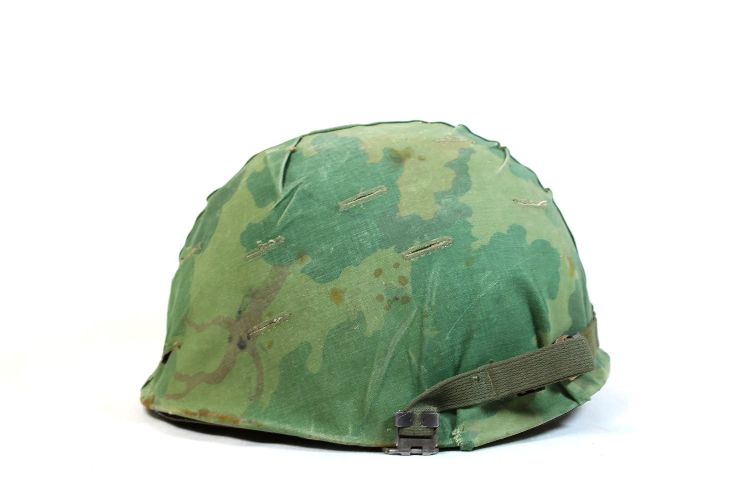 Early Vietnam War M1 Helmet set W/Deep early Mitchel Cover and Korean War Era Liner W/Decals