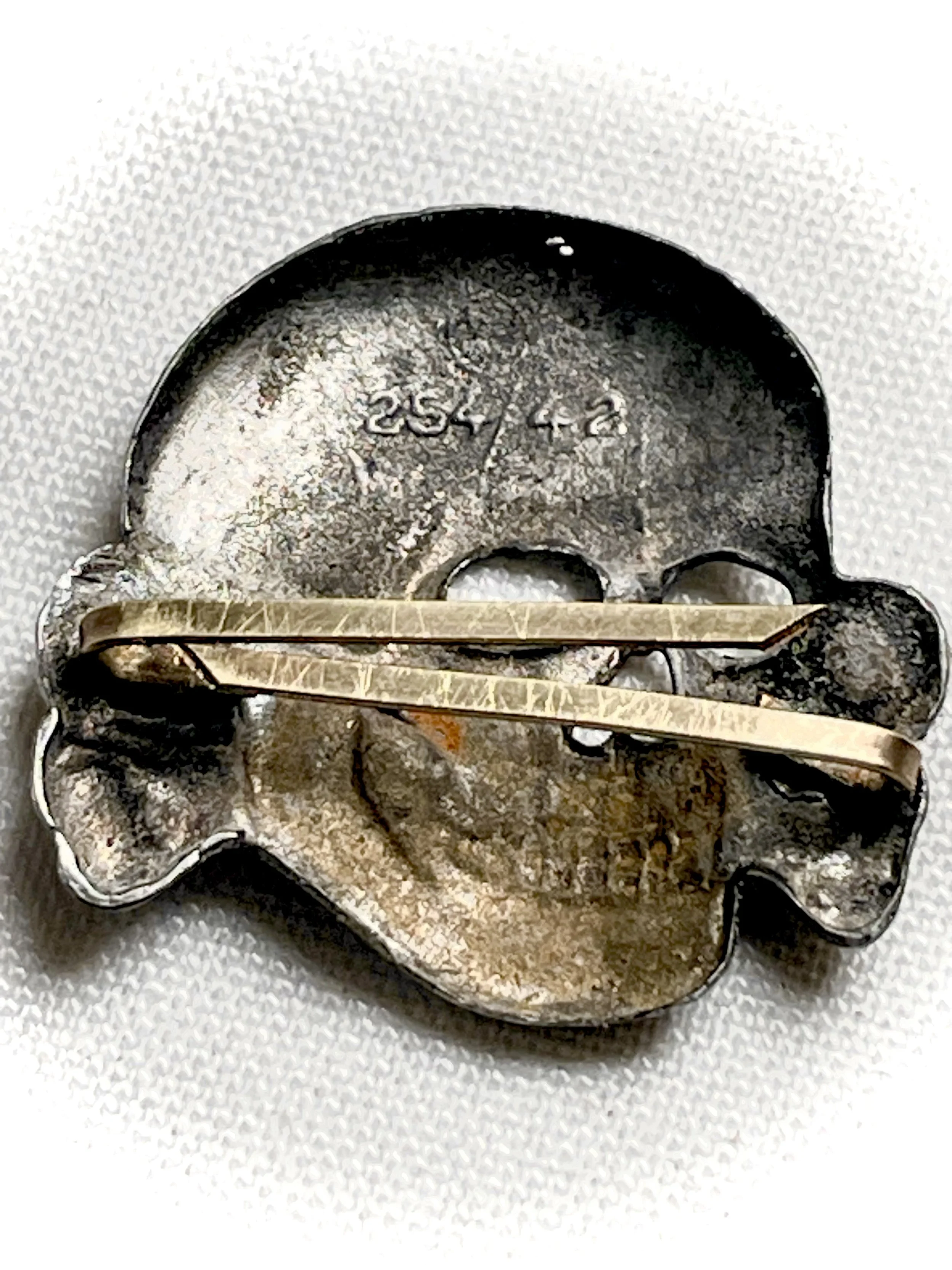 Totenkopf Visor Cap Skull RZM 254/42 Reproduction Waffen SS