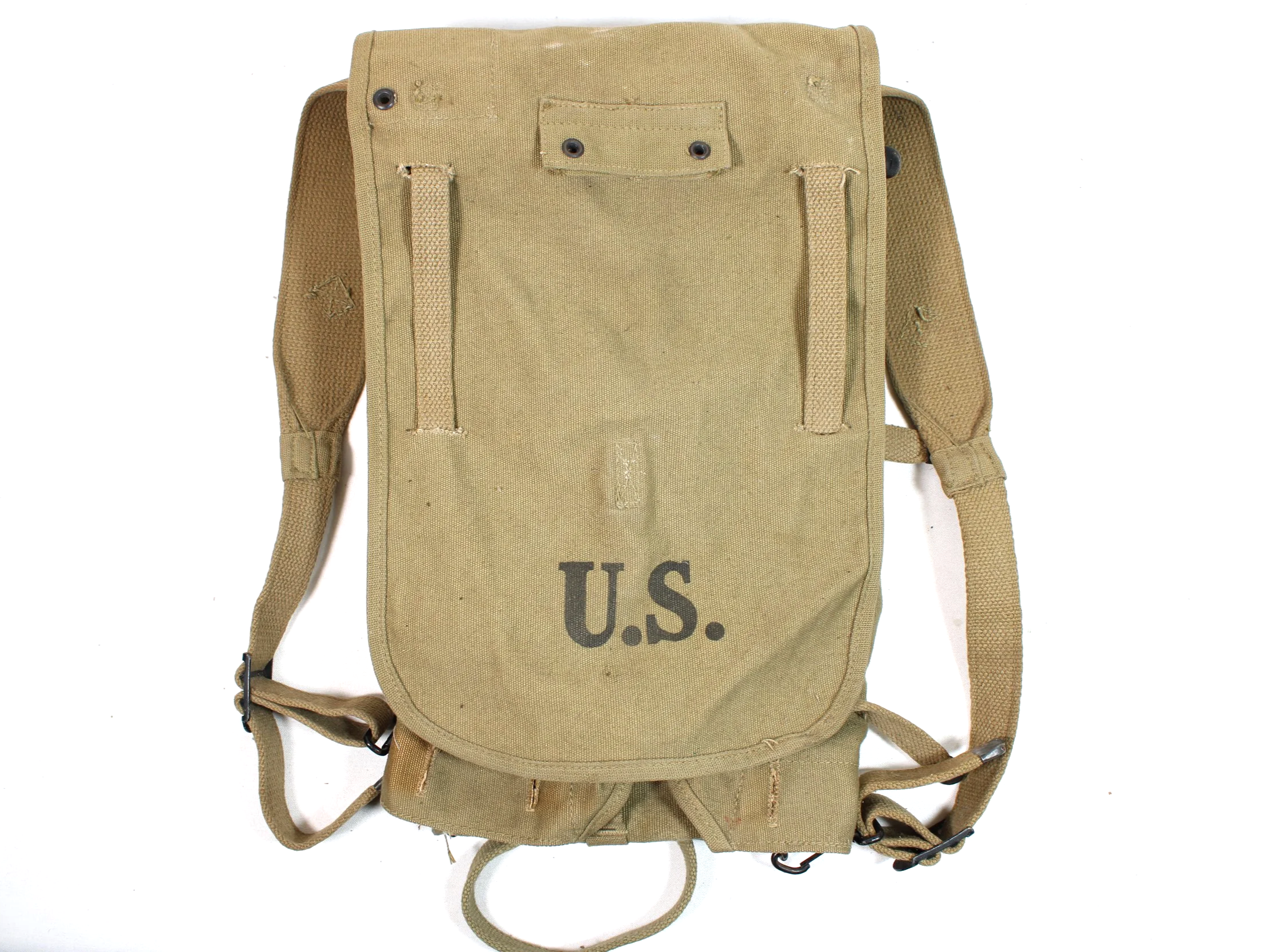 WWII US (Named) M1928 Haversack / Combat FIELD PACK Backpack 1942 dated