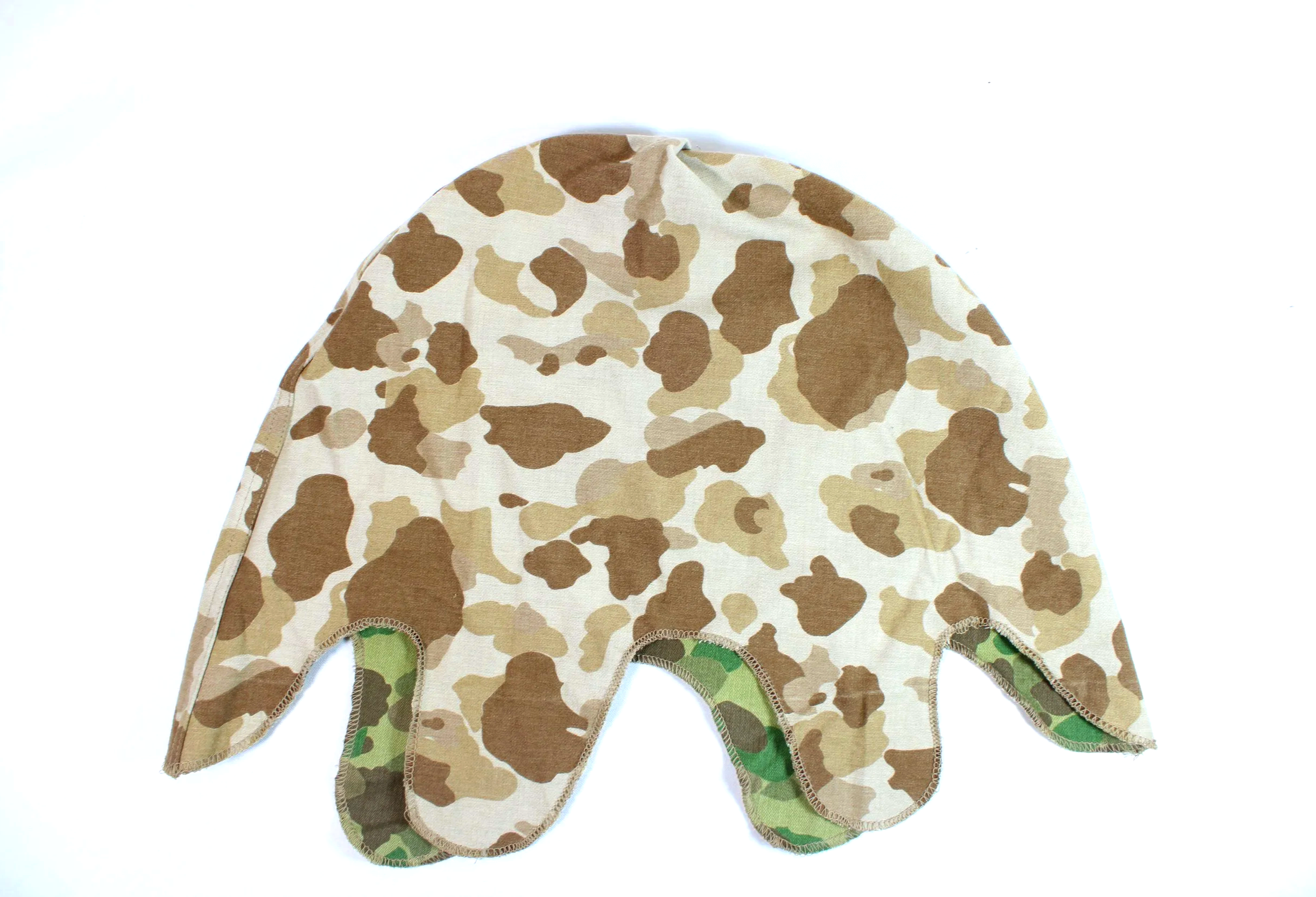 USMC WWII Reversible Frogskin Camo Helmet Cover SMW Reproduction