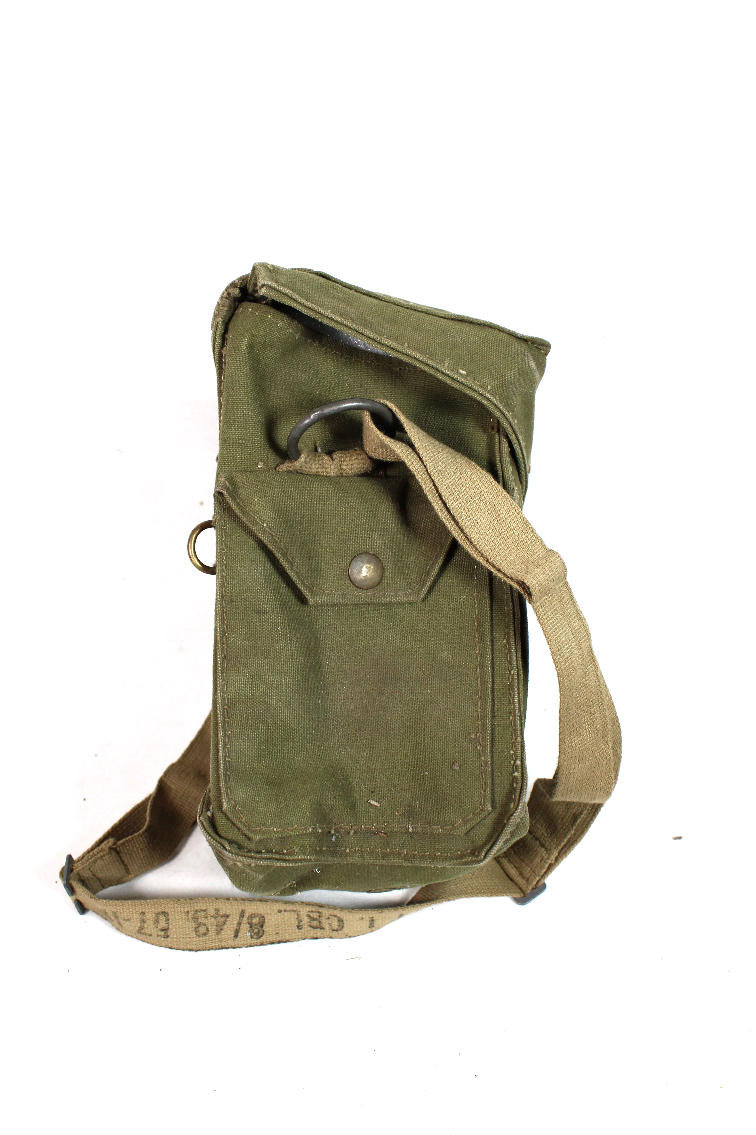 WWII Era British Army Gas Mask Bag P44 Engineer Bag