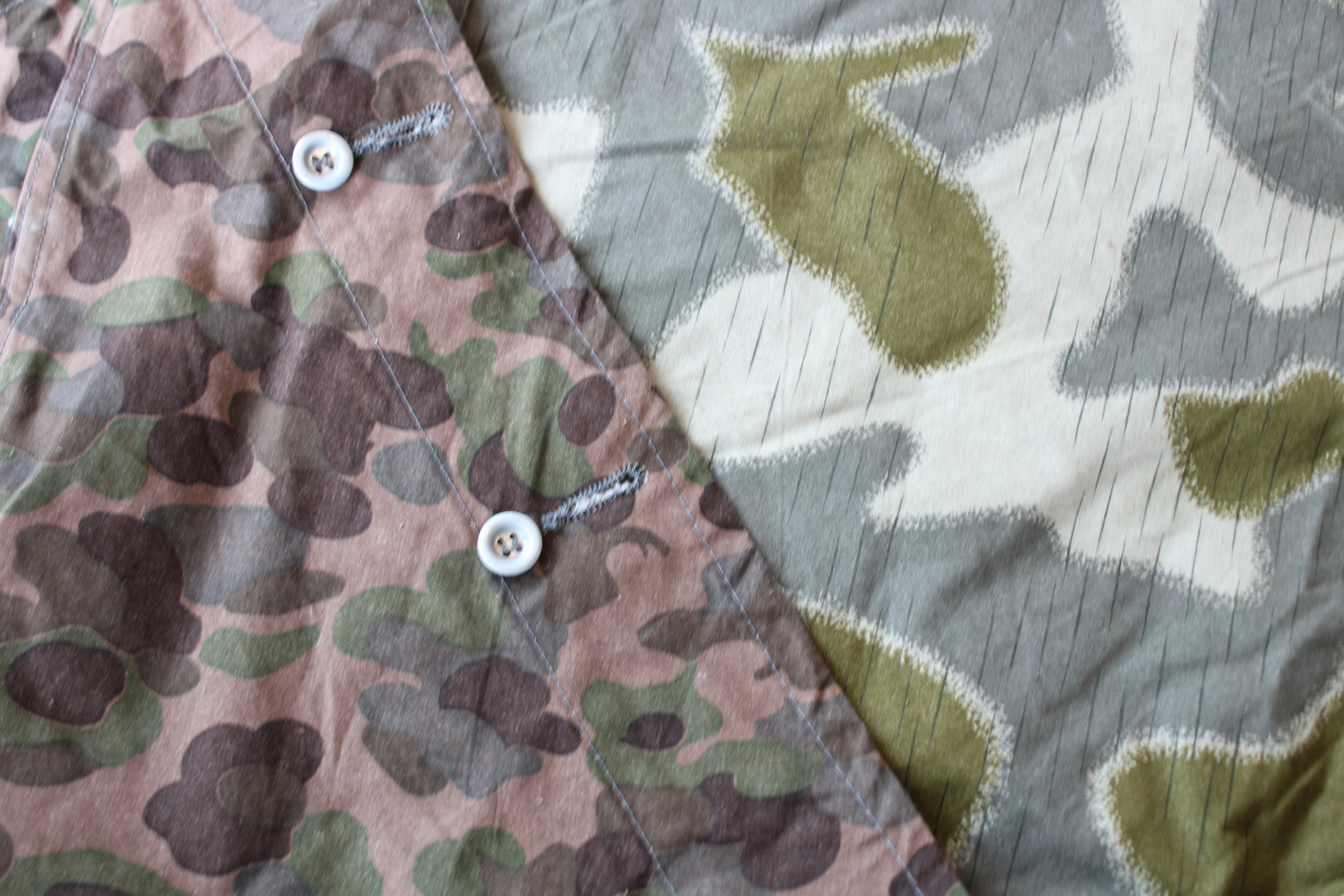 Austrian Army Zeltbahn/Poncho/Shelter Quarter Reversible KAZ 57 Splinter / Peadot / Steintarn Zeltbahn