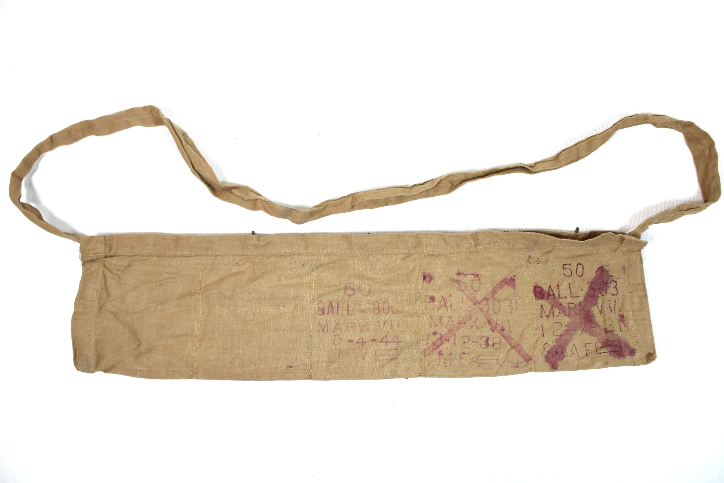 WW2 British Enfield 303 Ammunition Bandolier 1921