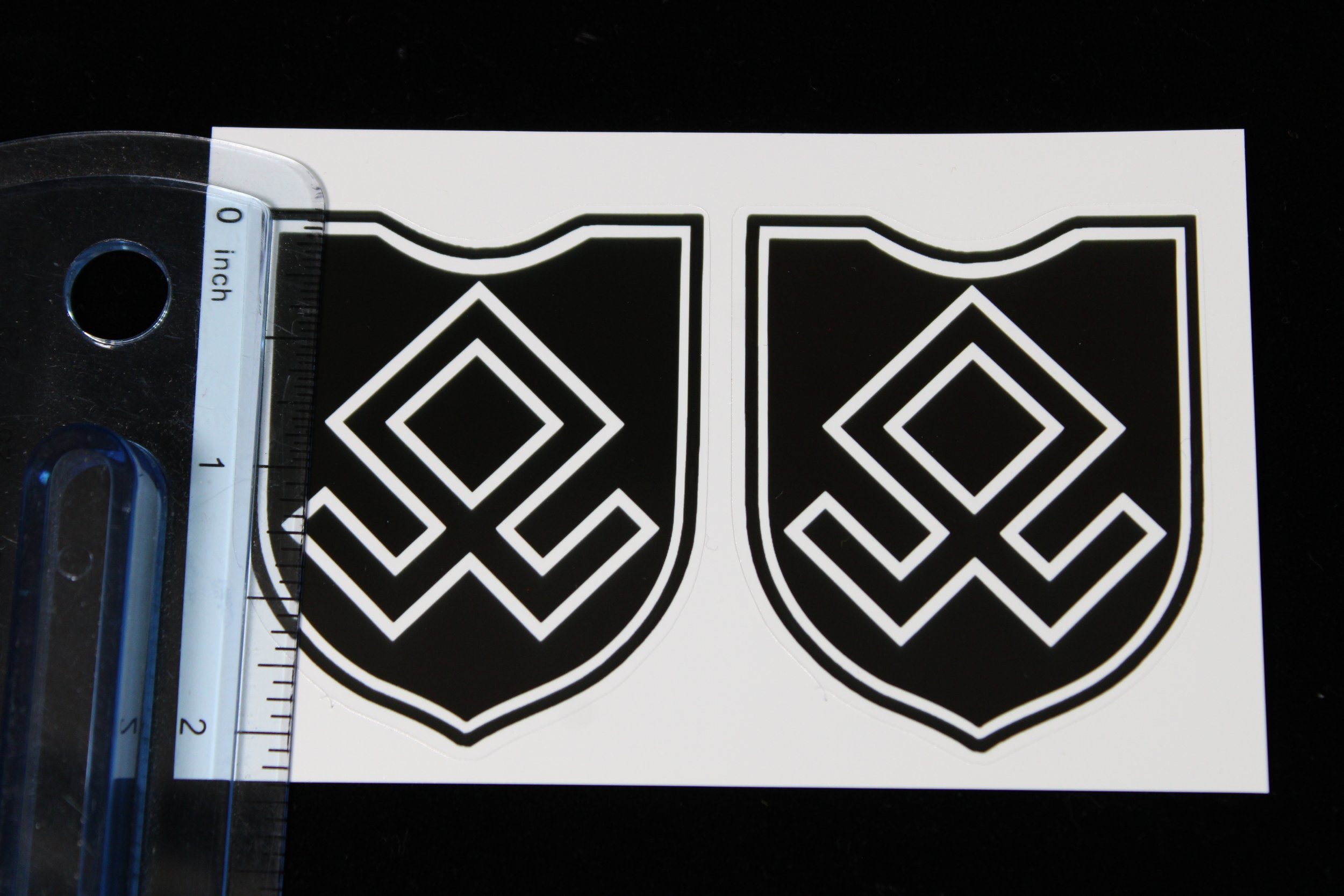 7th SS Volunteer Mountain Division "Prinz Eugen" Stickers ( 2 )