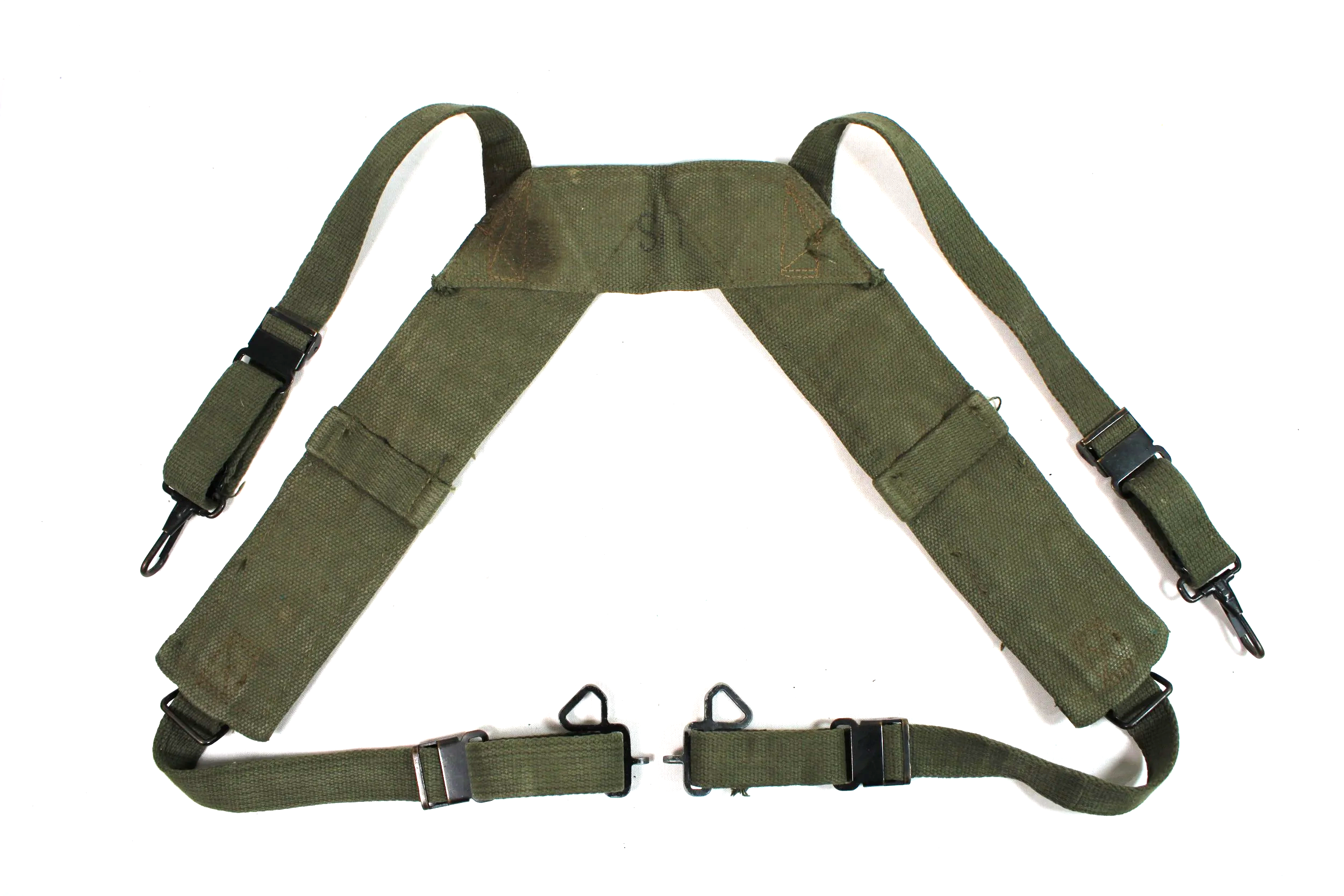 Vietnam War M-1956 Load-Carrying Equipment (LBE) H-Pattern Field Suspenders Large