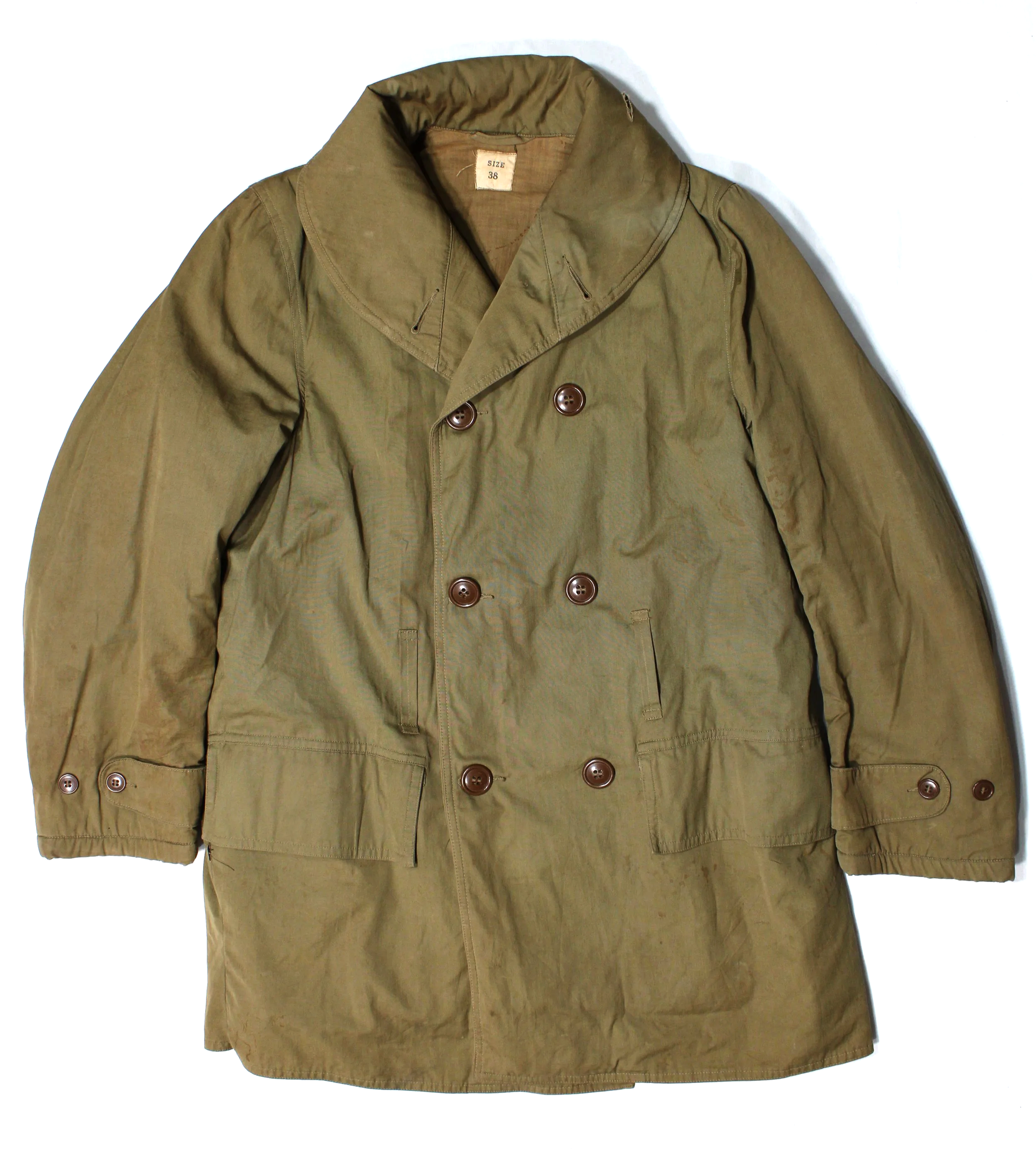 WW2 US Army M-1938 Mackinaw "Jeep" Coat Size 38, 1942 Dated