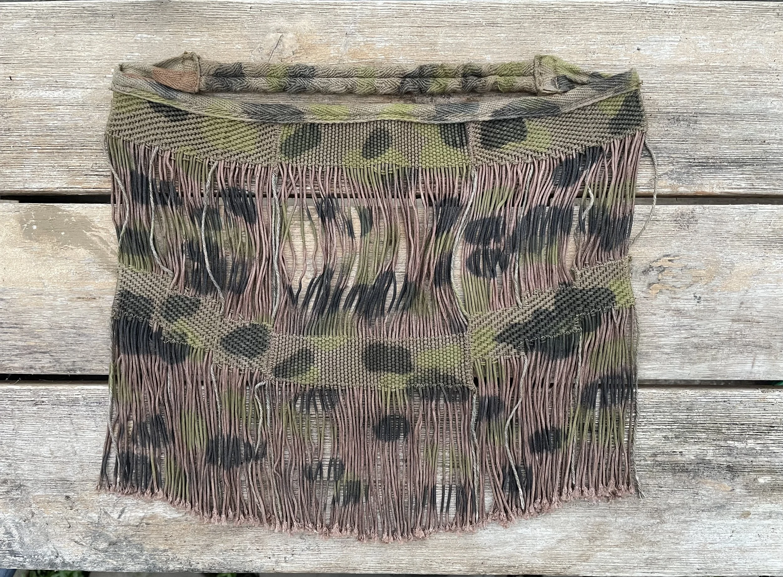 (Improved) Waffen SS Camouflage Sniper / MG Face Veil M38 Type 1 Reproduction WW2 German