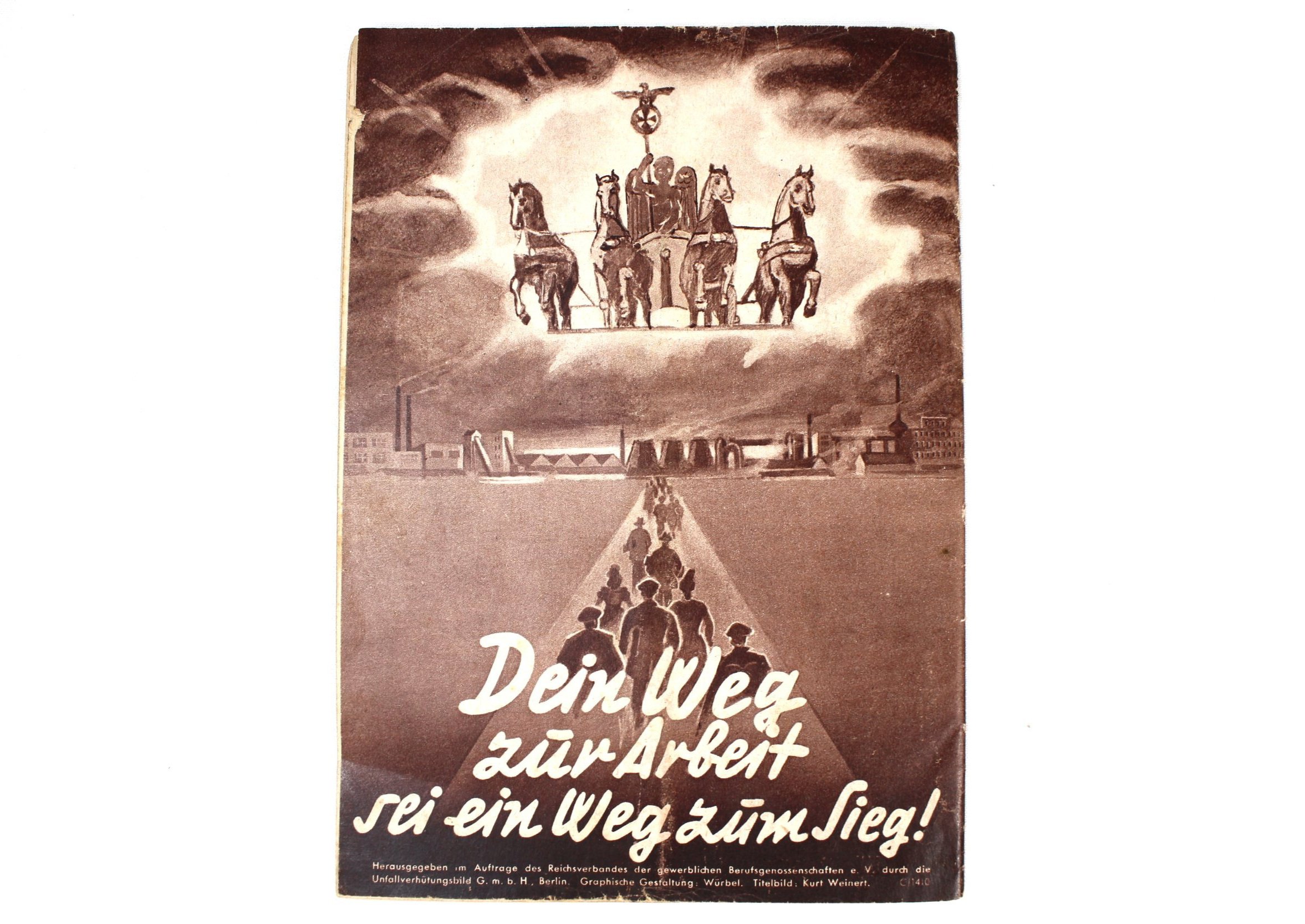 Original Very Rare National Socialist Era (BG) "Berufsgenossenschaft" Workplace Safty Booklet