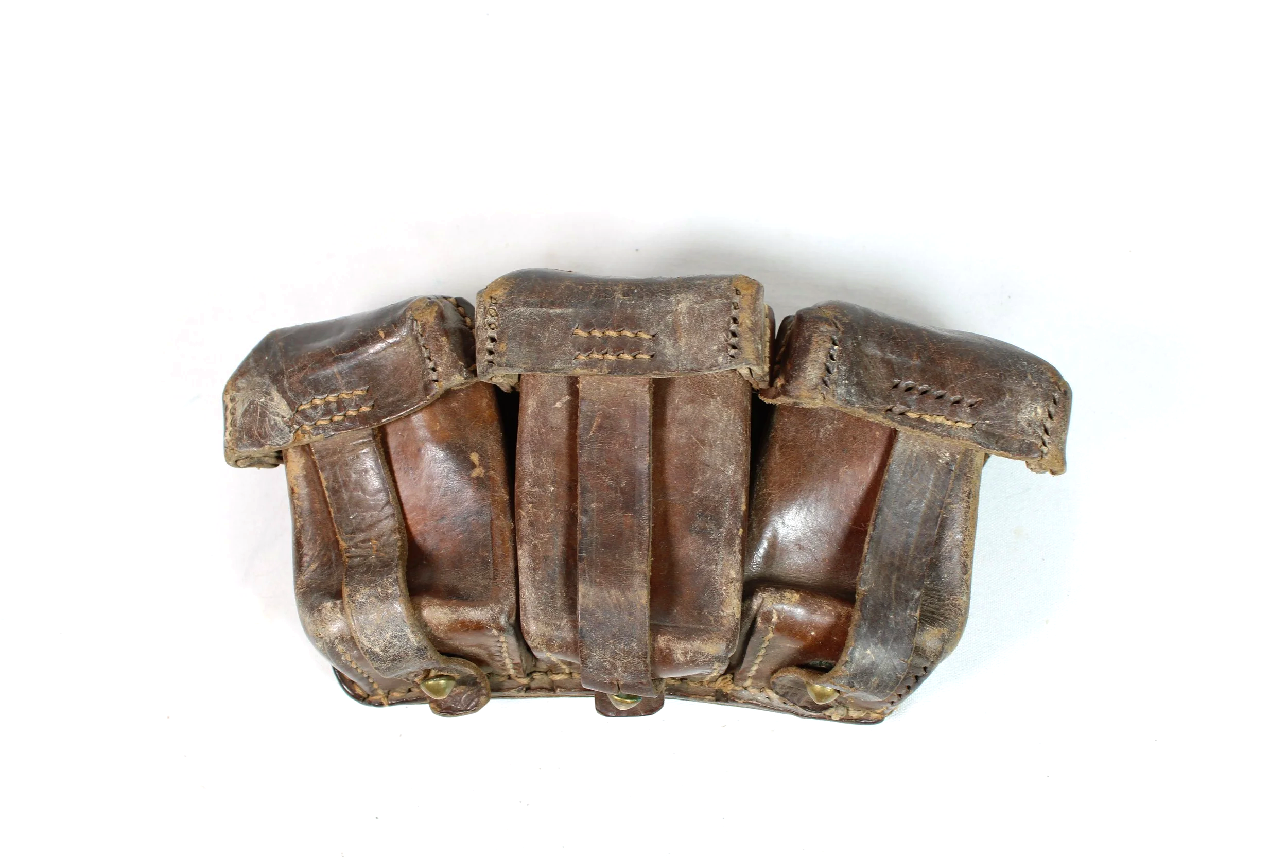 Turkish 8mm Mauser K98/ GEW98 Leather Ammo Pouches