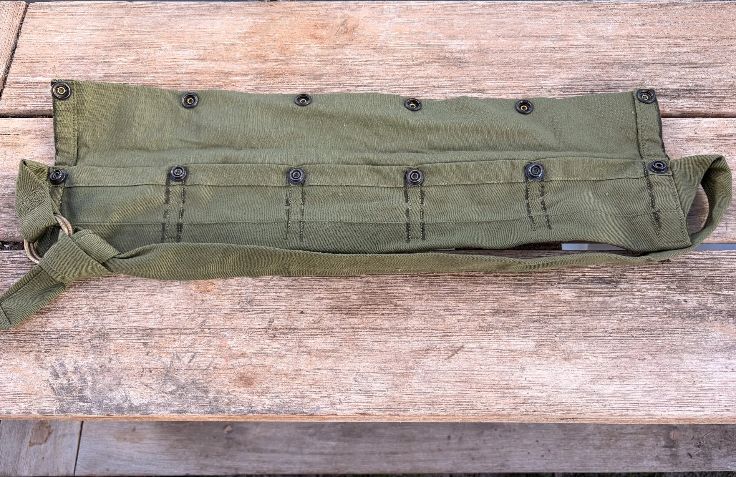 Vietnam War Australian Military Bandoleer Green 7.62mm Ammo MK1 1967
