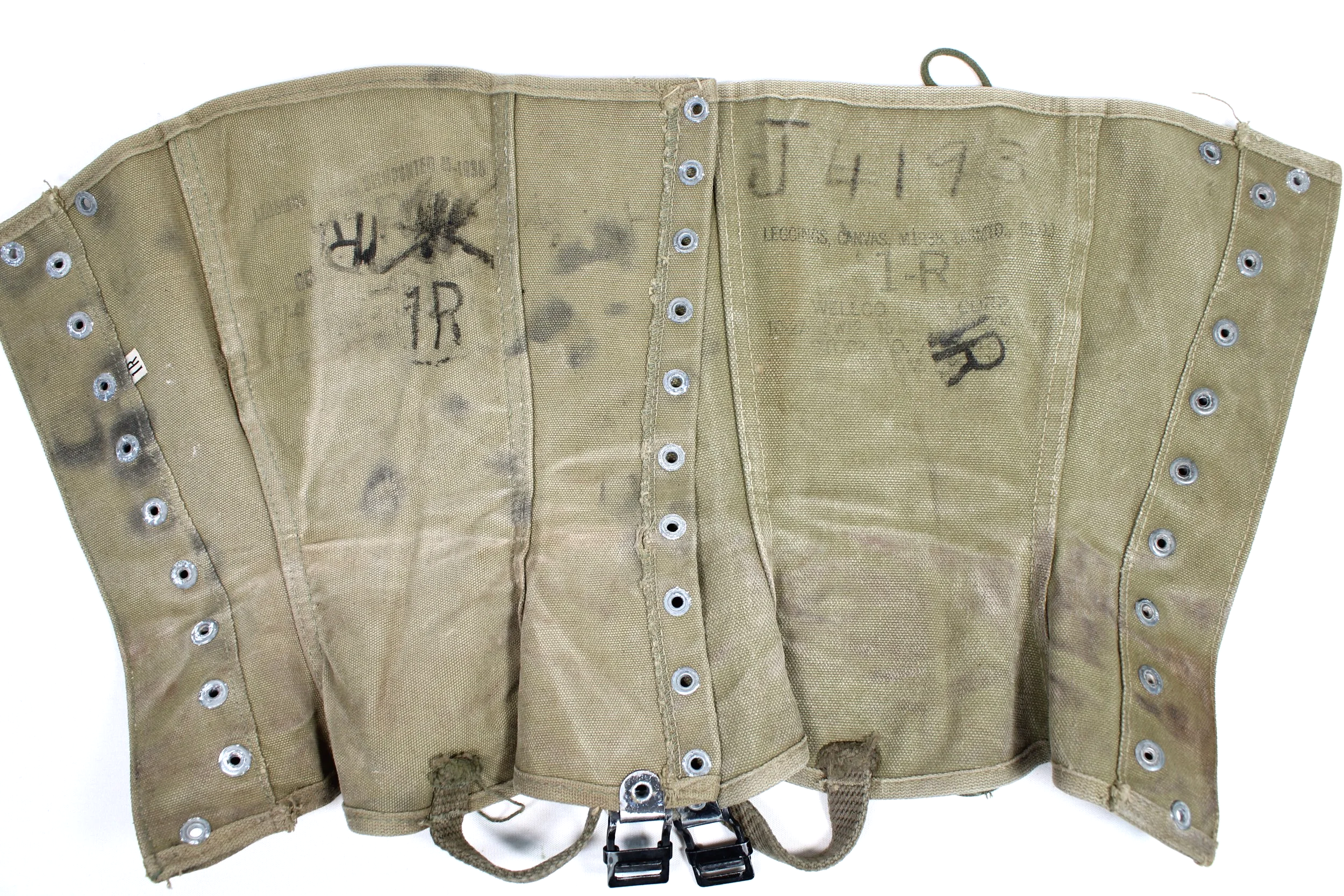 WW2 Military Canvas Boot Gaiters Covers  Size 1R