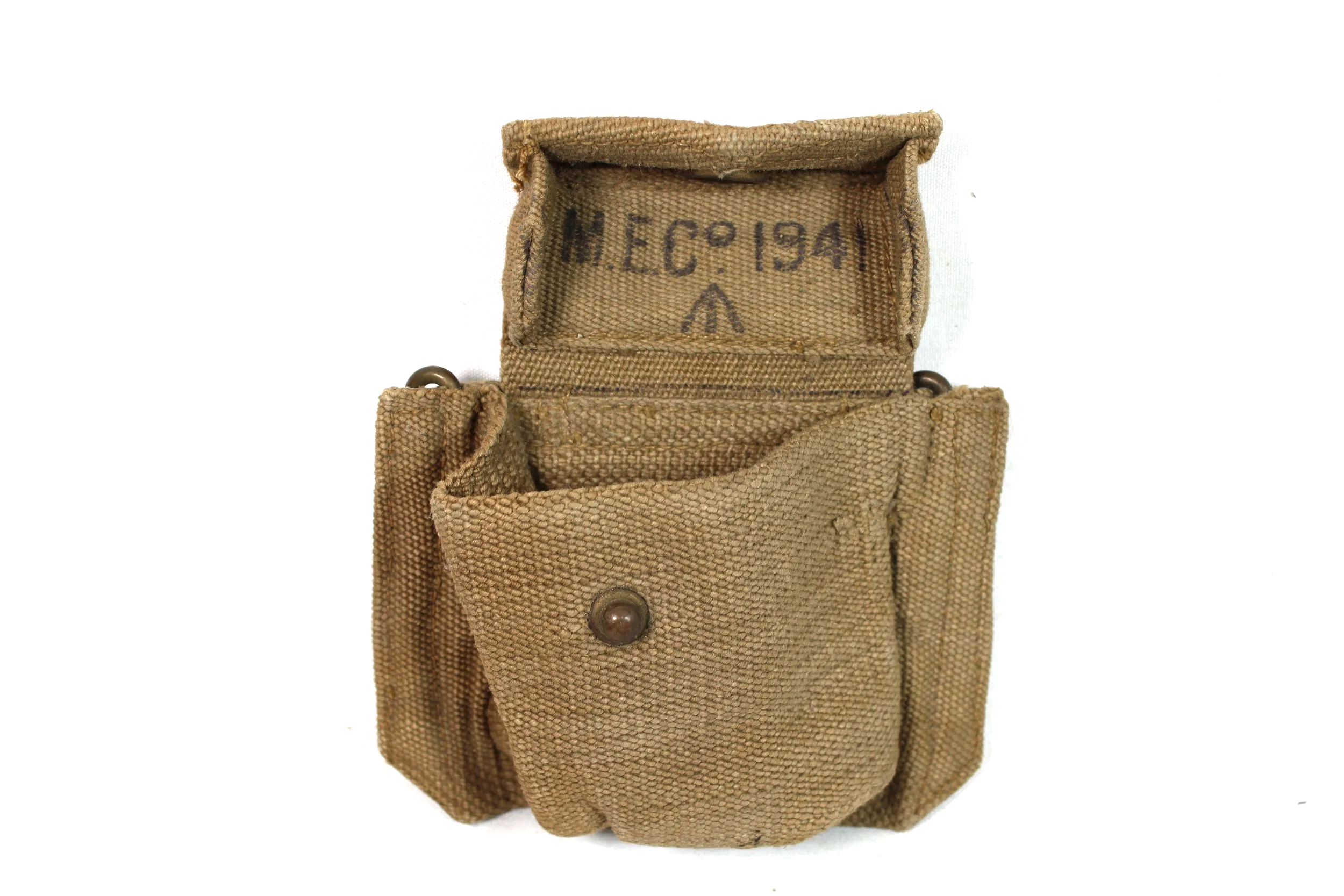 WW2 British 1937 Pattern (P37) Webbing Pistol Ammunition Pouch
