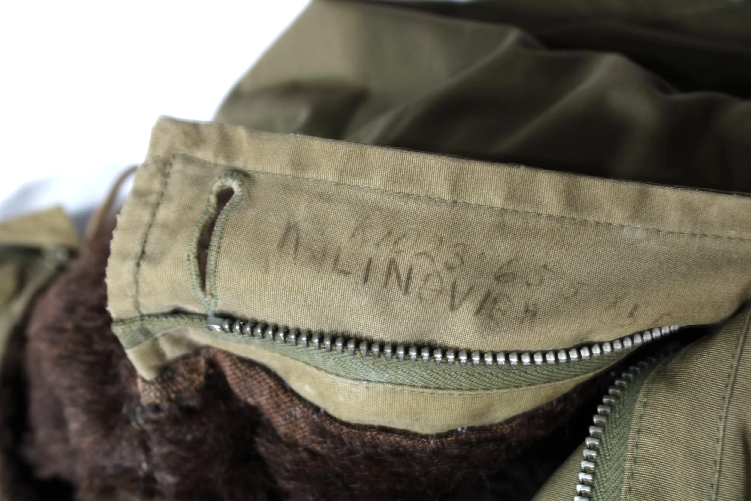 WW2 US Army Air Force Type B-9 Parka Military Jacket (Two Names!) Size 38
