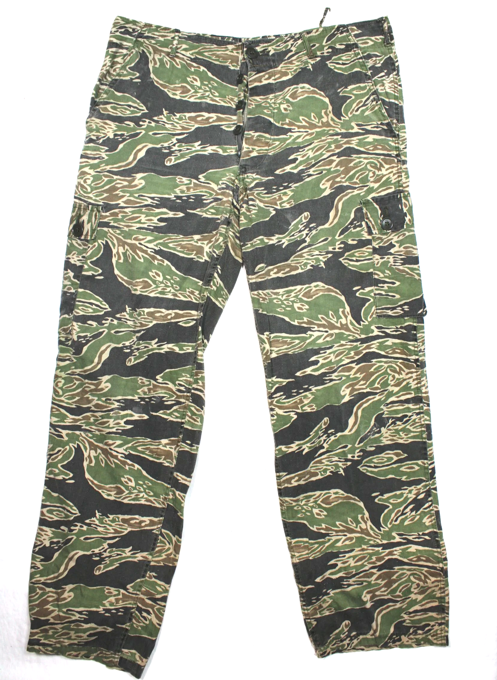 Late War - Lightweight - Dense (LLD) Original Vietnam War Tiger Strip Pants Size US Large 36"