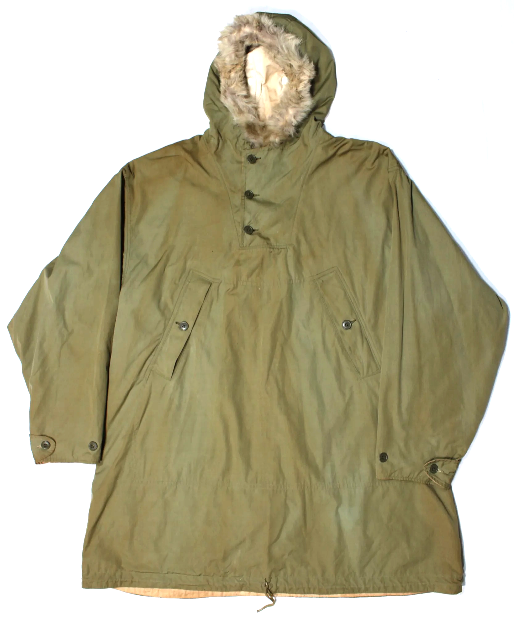 WW2 1940s US Army 10th Mountain Division Ski Parka Reversible Large Pullover